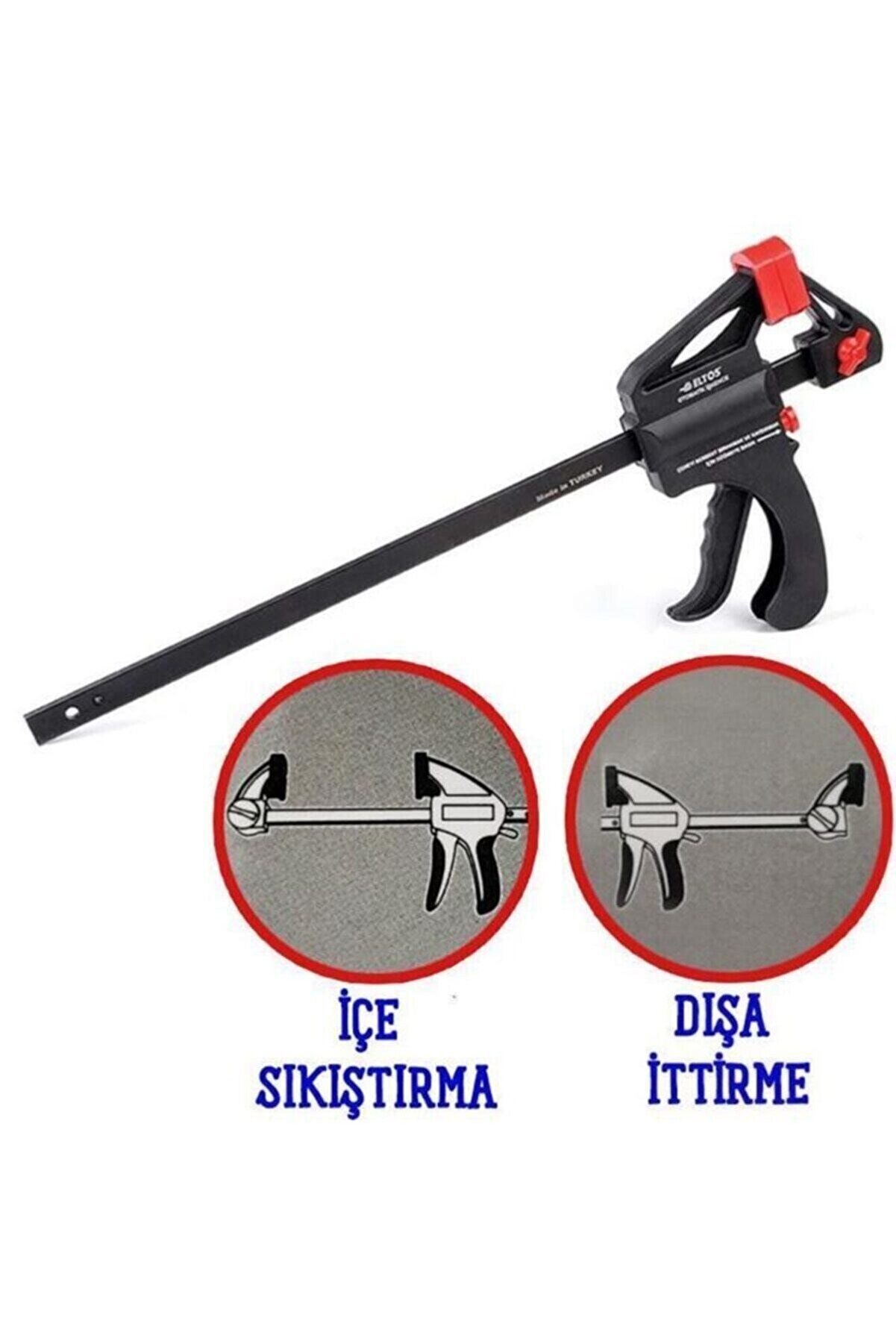 6X150 Mm Hafi̇f Ti̇p Sürgülü Tek Ele Uygun Iç Dış Işkence Kıskaç