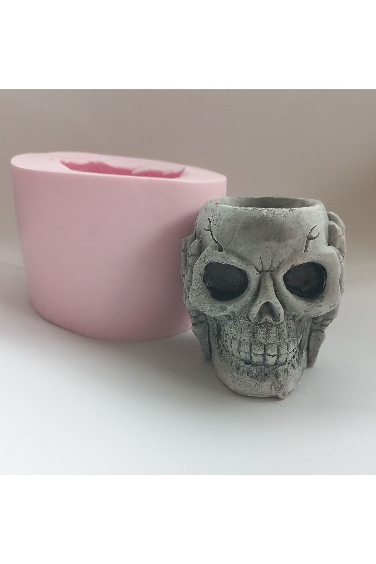 Kalıpcınızburada Iskelet Saksı Si̇i̇i̇kon Kalıp