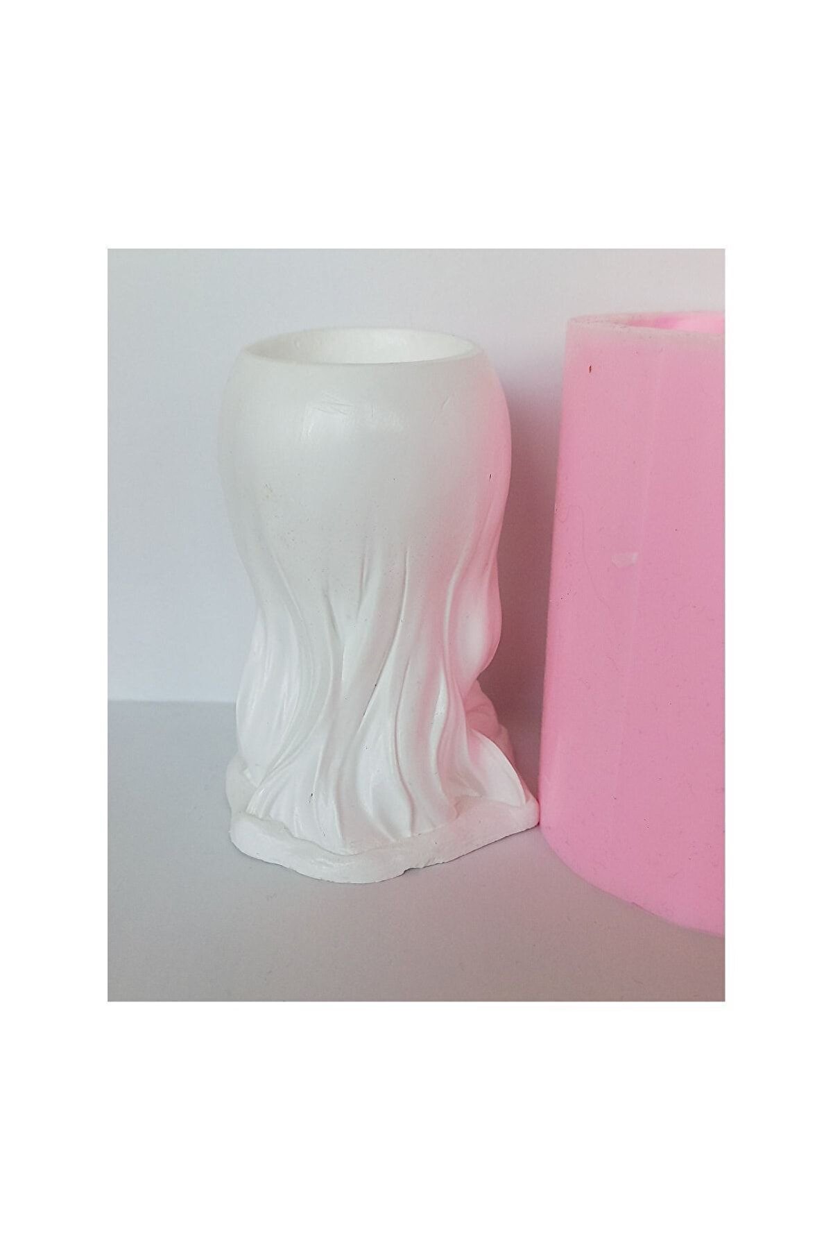 Kalıpcınızburada Ayıcıklı Kız Saksı Si̇li̇kon Kalıp