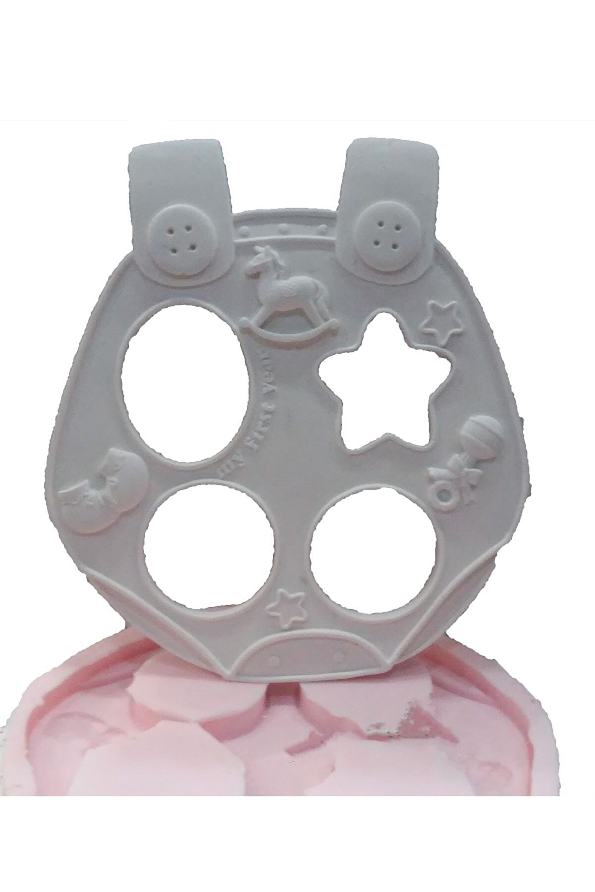 Kalıpcınızburada Bebek Önlüğü Çerçeve Si̇li̇kon Kalıp