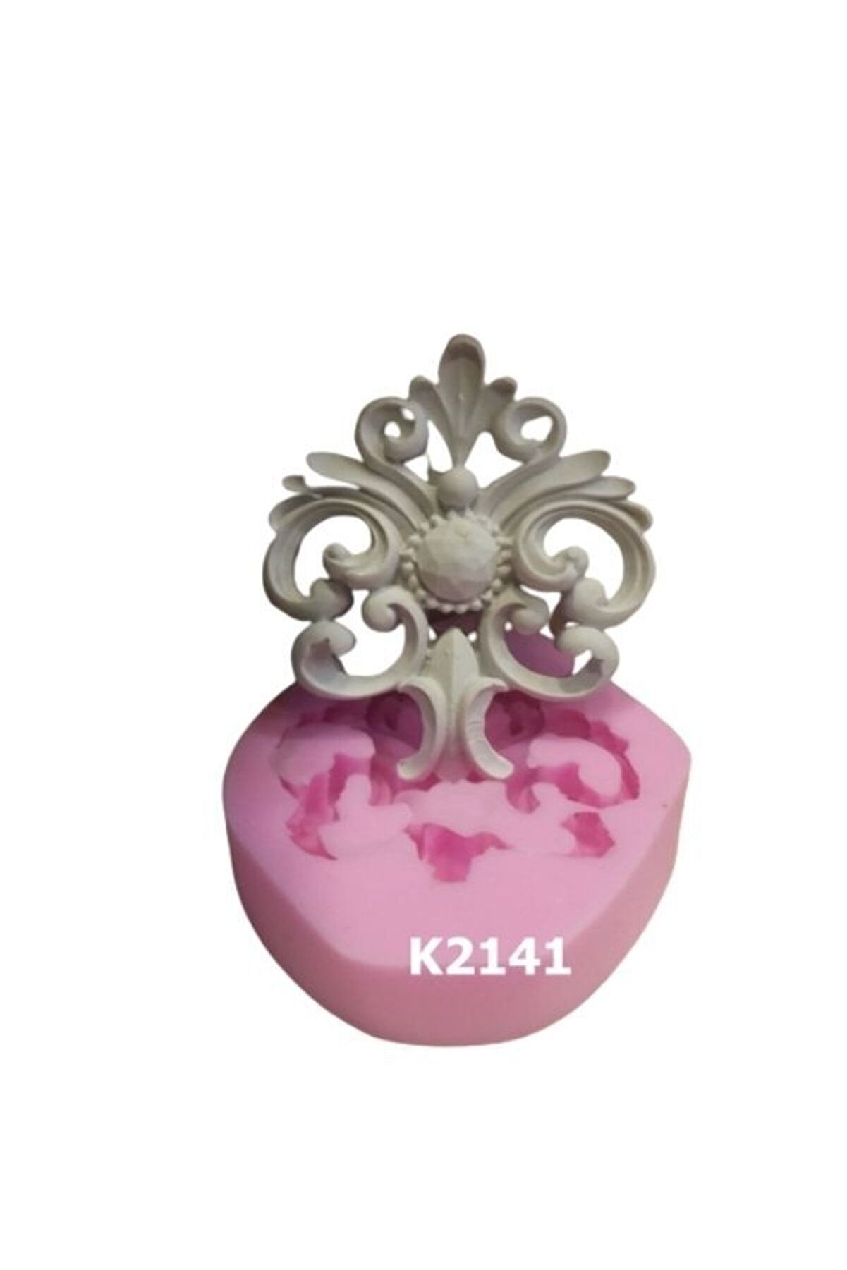 Kalıpcınızburada Taç Dekorlu Süsleme Si̇li̇kon Kalıp