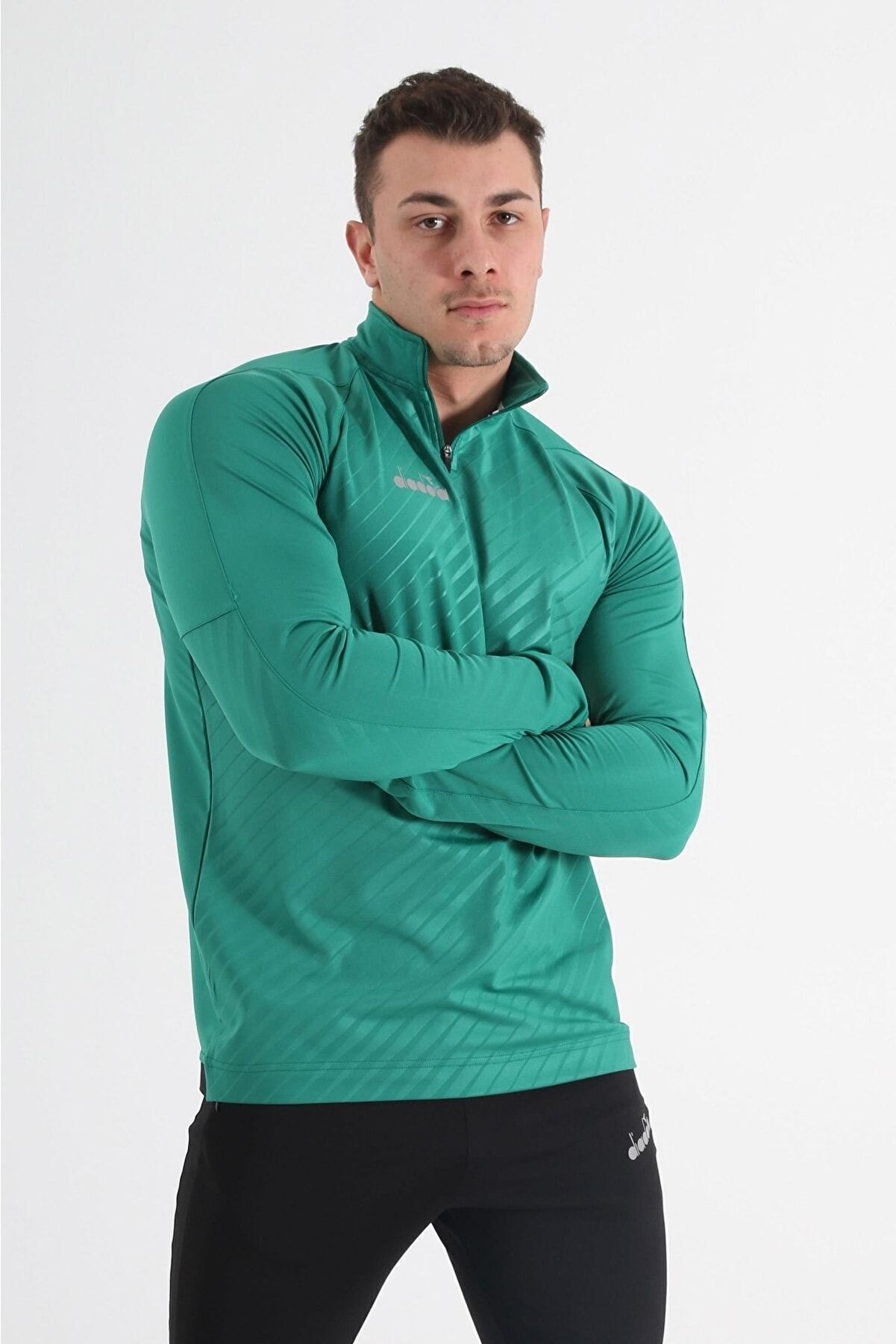 Di̇adora Eli̇te Antrenman Eşofmanı Tek Üst Yeşi̇l