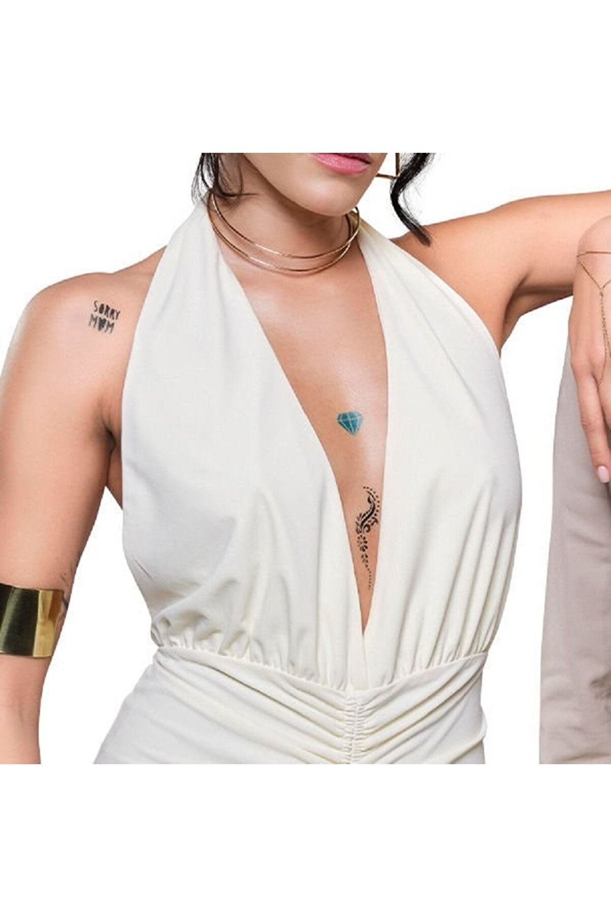 One Spray Tattoo Spray Tattoo Mavi̇ Geçi̇ci̇ Sprey Dövme Şablon Hedi̇yeli̇