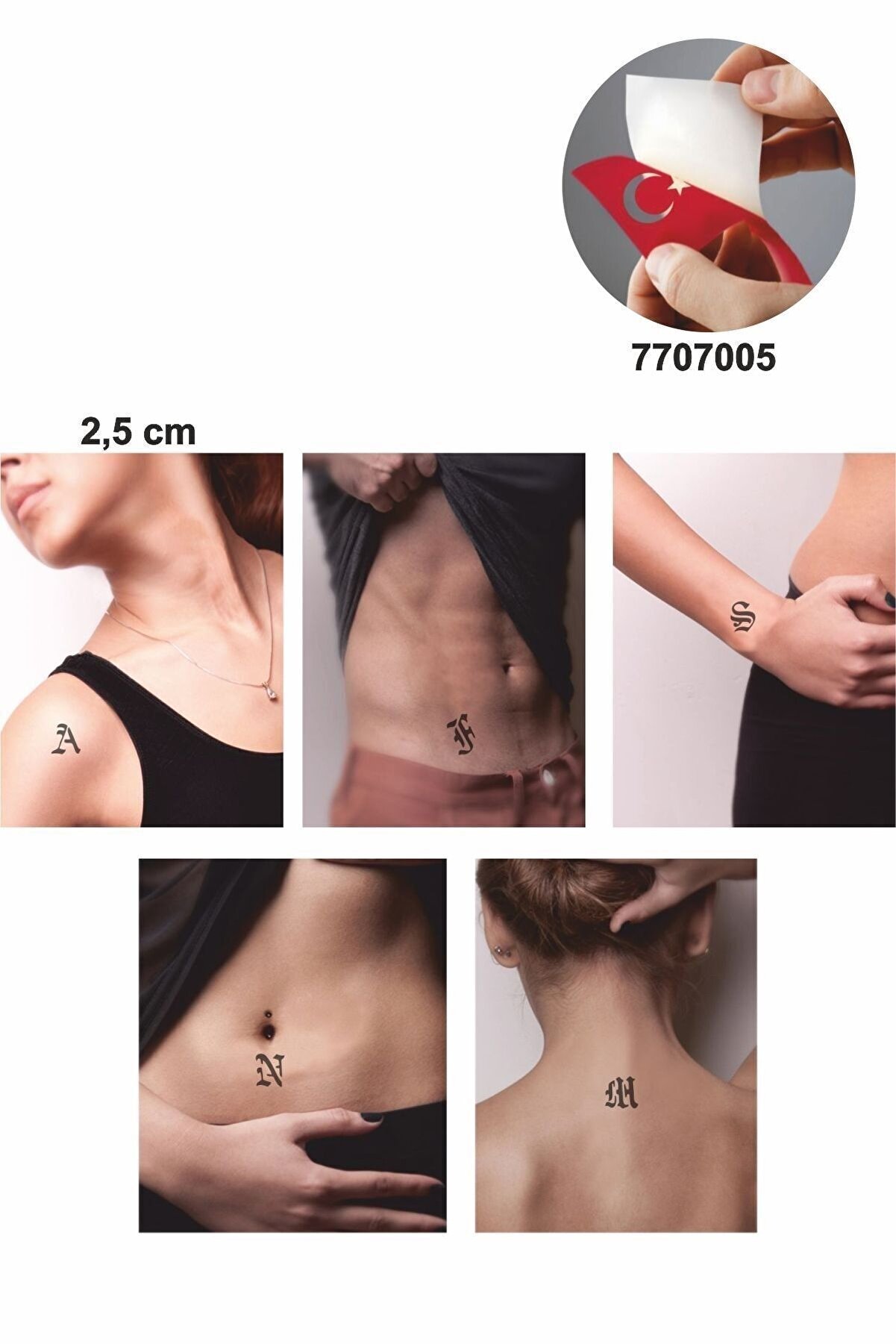 Ai̇rbrush Tattoo Büyük Boy Goti̇k Harf Şablonu Tüm Harfler