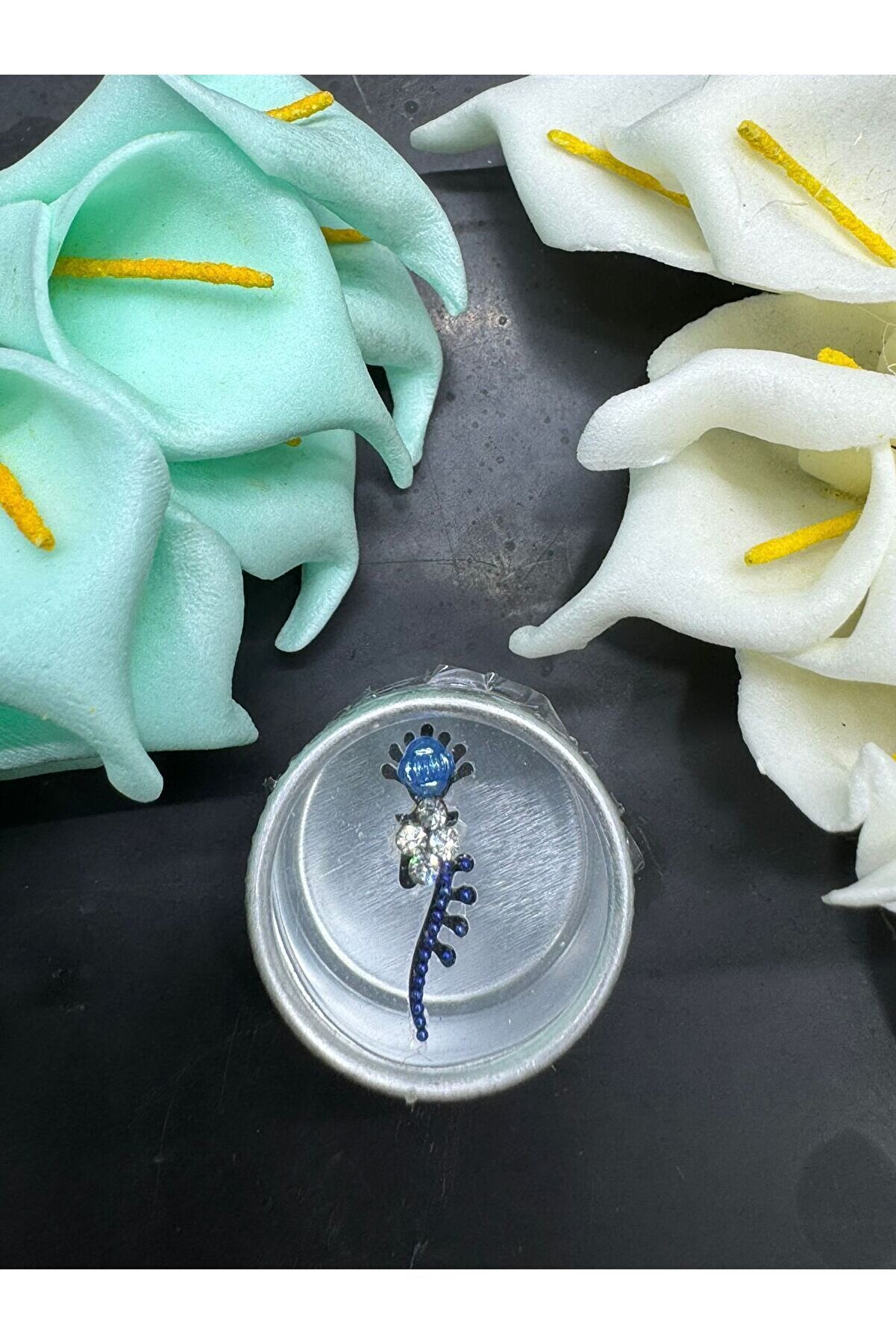 Ai̇rbrush Tattoo Y&uuml;z Taşı Face Gems Yapışkan Burun Parmak Hızma Model31