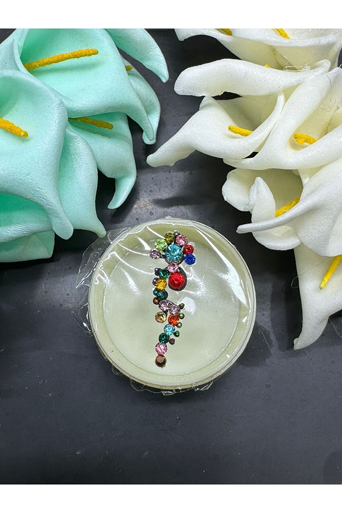 Ai̇rbrush Tattoo Yüz Taşı Face Gems Yapışkan Burun Parmak Hızma Model46