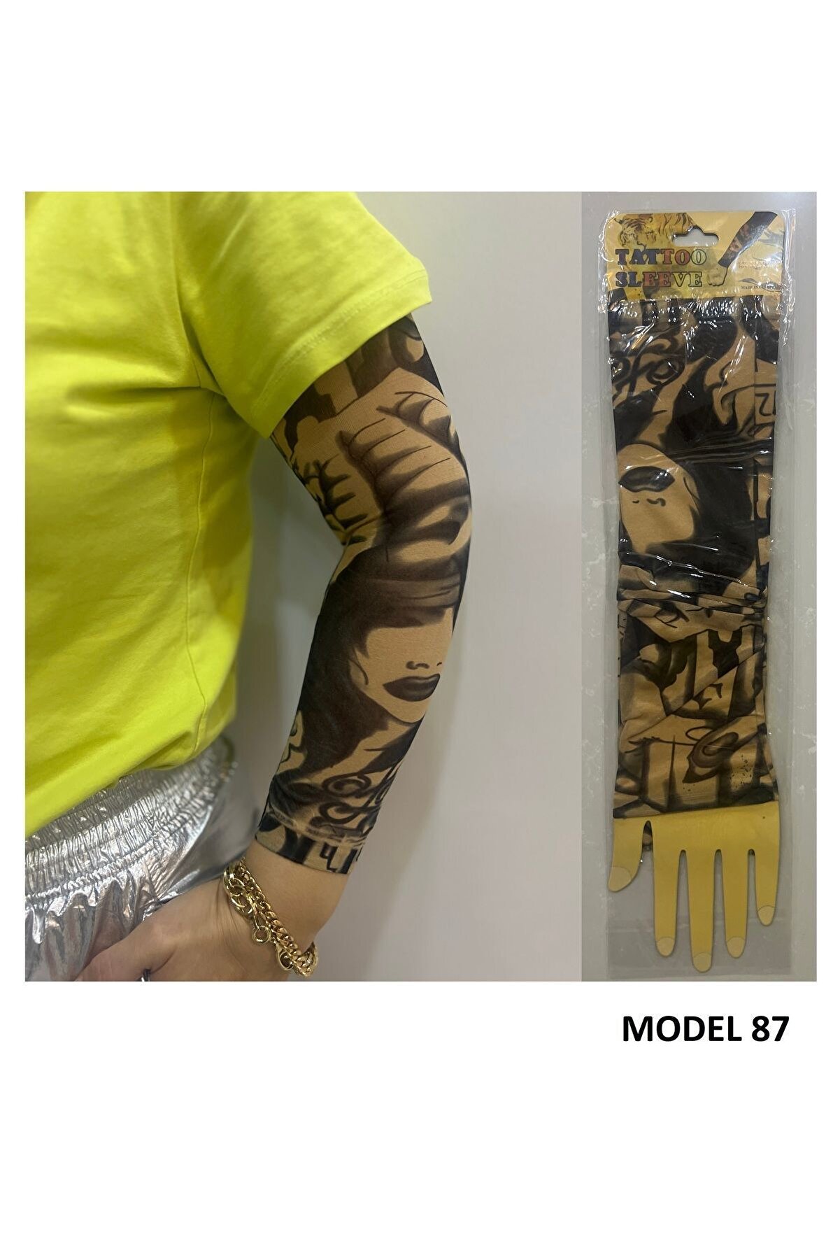 Ai̇rbrush Tattoo Kızlar Seri̇si̇ 3 Çi̇ft 6 Adet Gi̇yi̇lebi̇li̇r Dövme Sleeve Tattoo  Set29