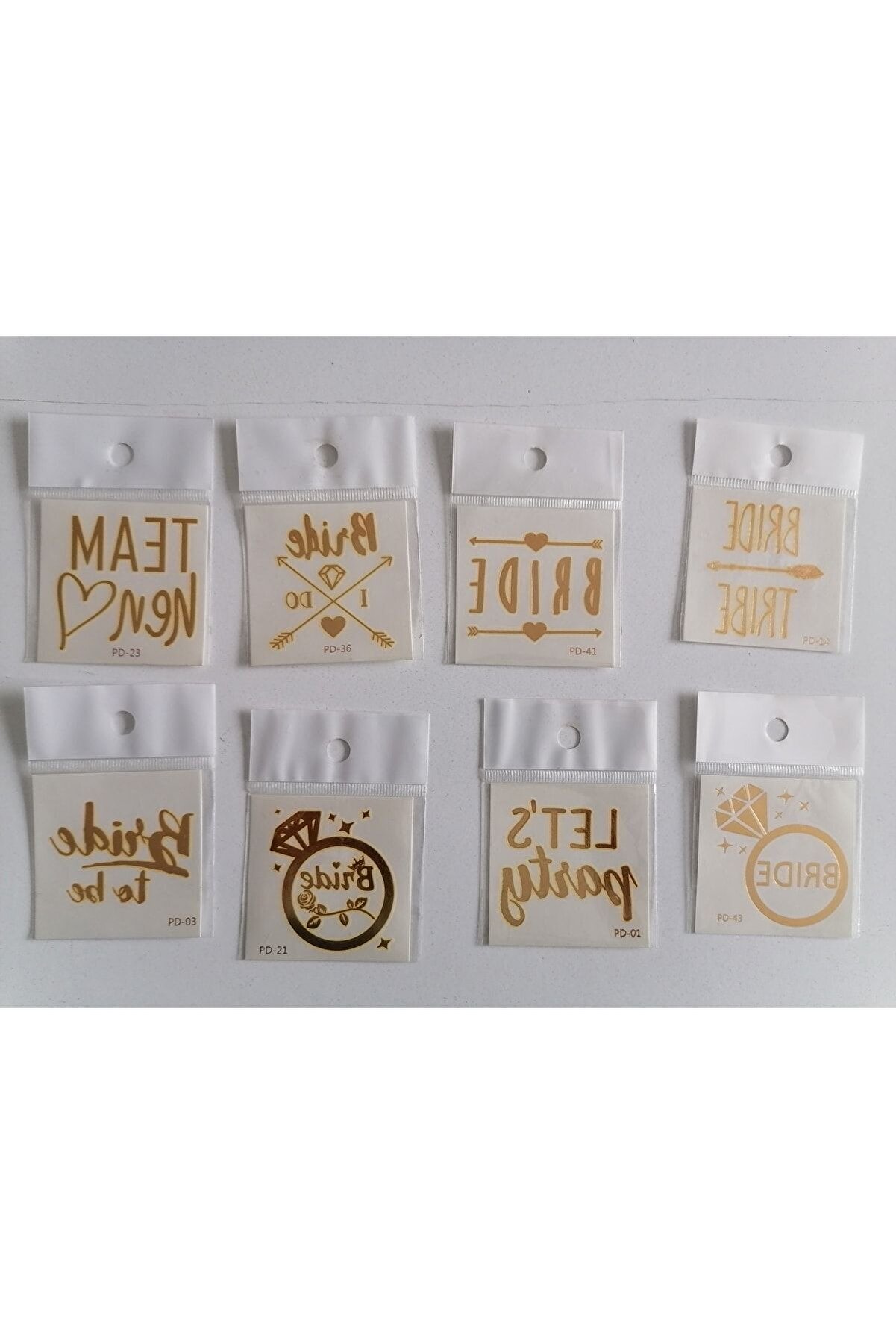 Ai̇rbrush Tattoo Bri̇de Dövmeleri̇ 8 Adet Bi̇rden Seri̇ 3