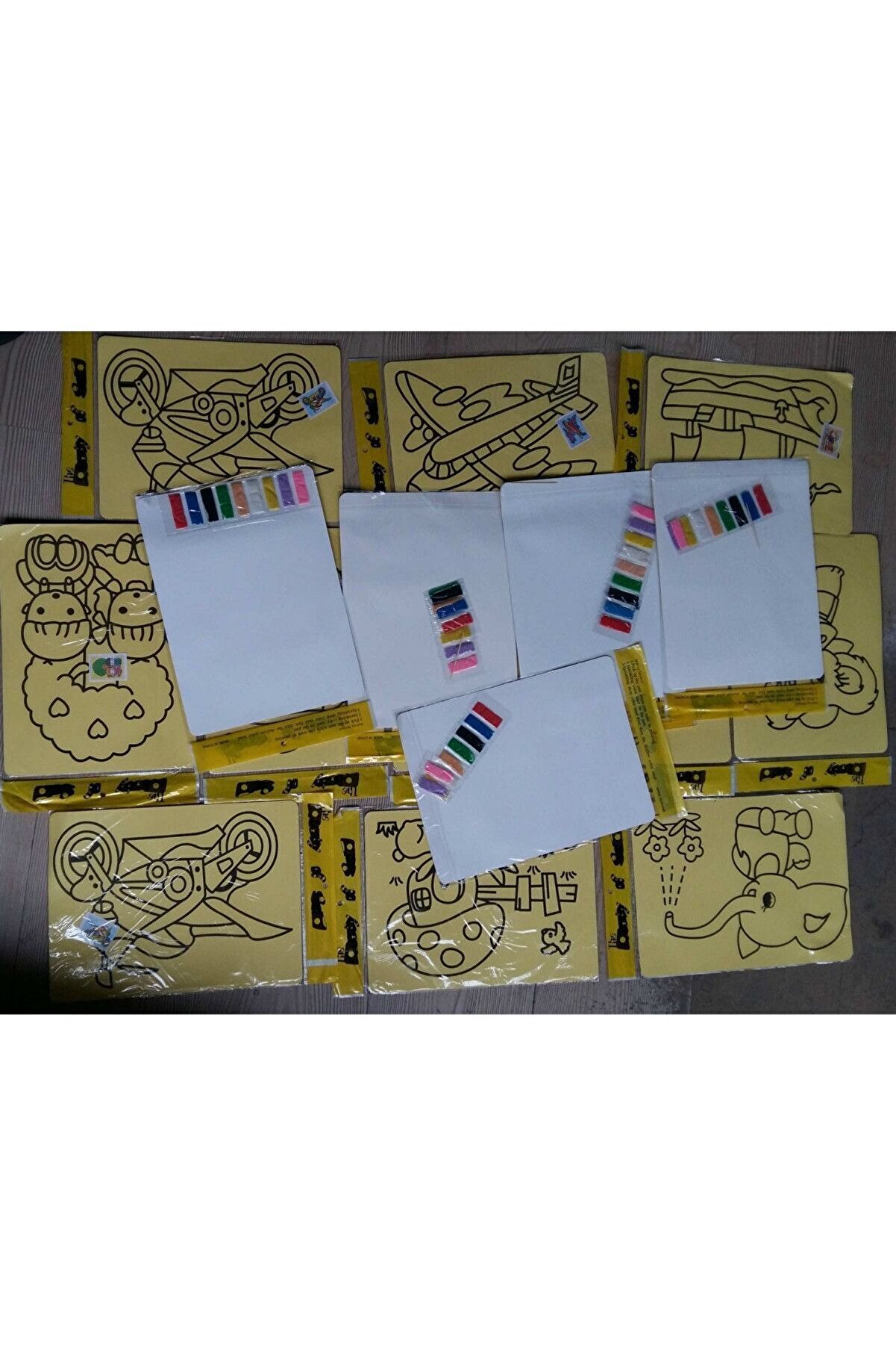 Ai̇rbrush Tattoo Büyük Boy 20 Adet Kum Boyama Seti̇ Kumla Resi̇m Çi̇zme Oyunu