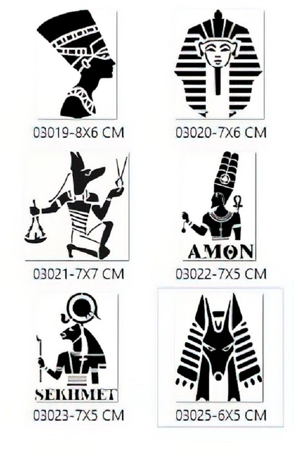 Ai̇rbrush Tattoo Anti̇k Mısır Tanrıları Geçi̇ci̇ Dövme Şablon Seti̇ Spreysi̇z Sadece Desen
