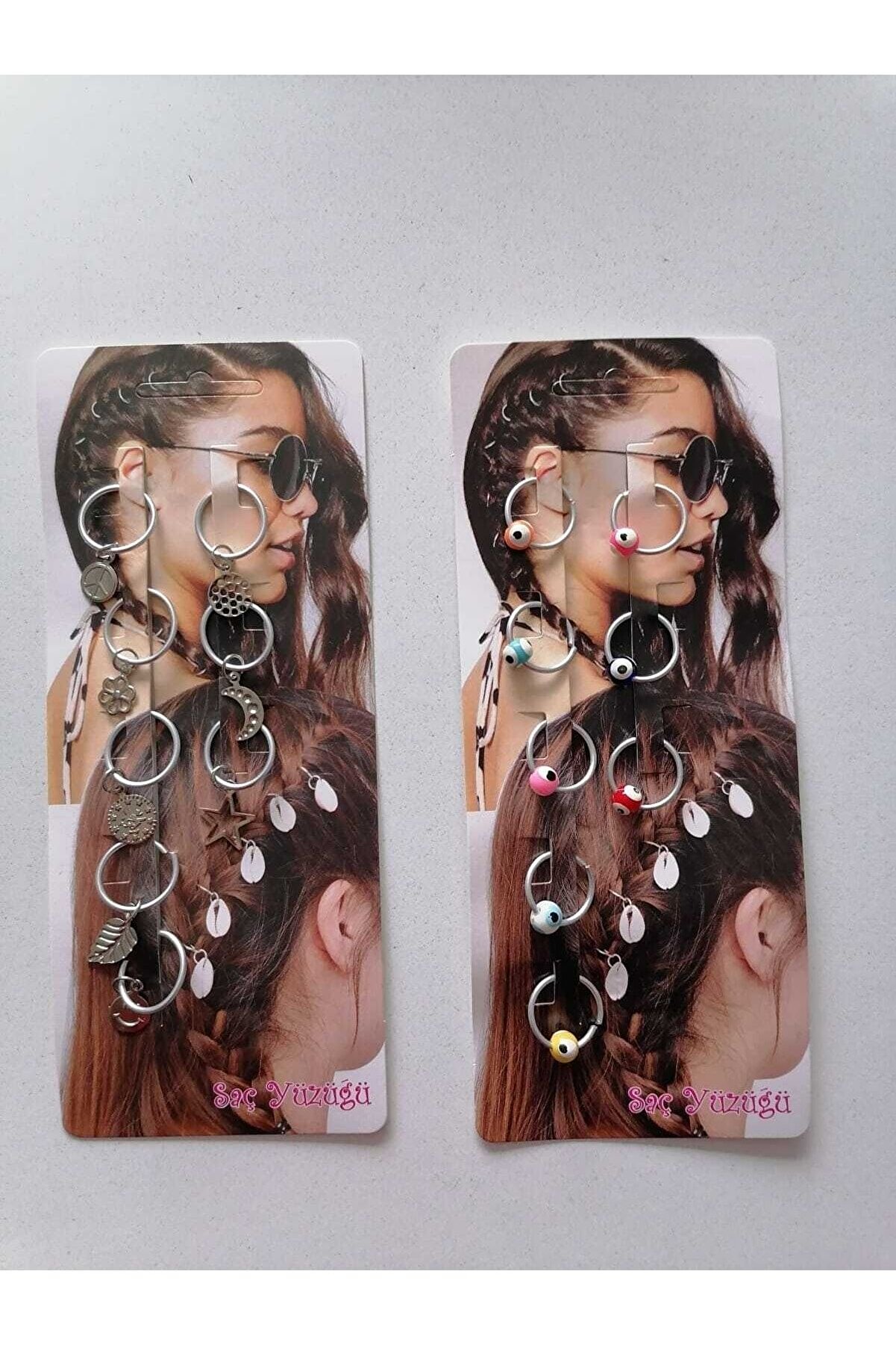 Ai̇rbrush Tattoo Saç Yüzüğü 2 Kartela 16 Adet Model6