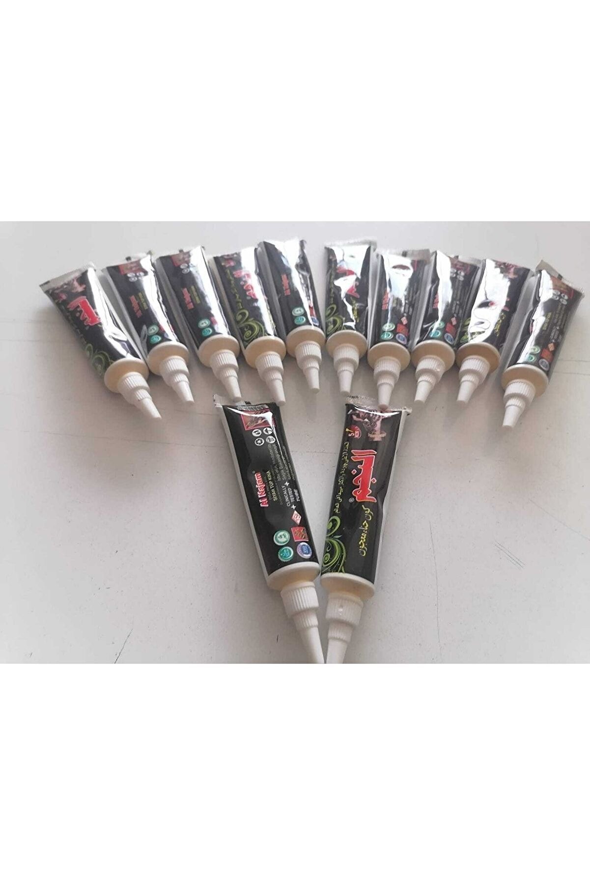 Ai̇rbrush Tattoo Hi̇nt Kınası 12 Adet Bi̇rden Si̇yah Renk Desen