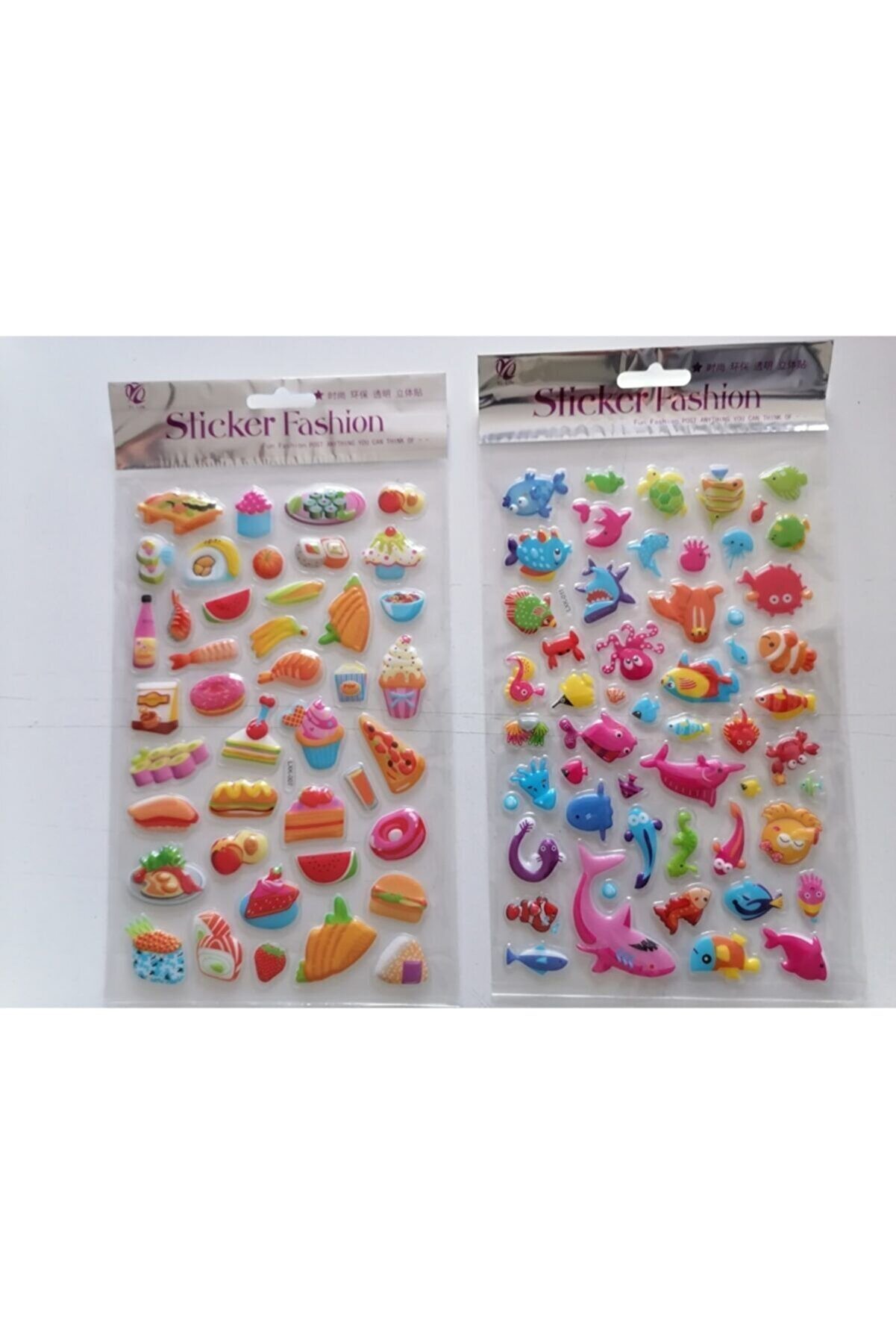 Ai̇rbrush Tattoo Çocuk Oyun Sti̇cker Çıkarma Seti̇ Balık Ve Hamburger