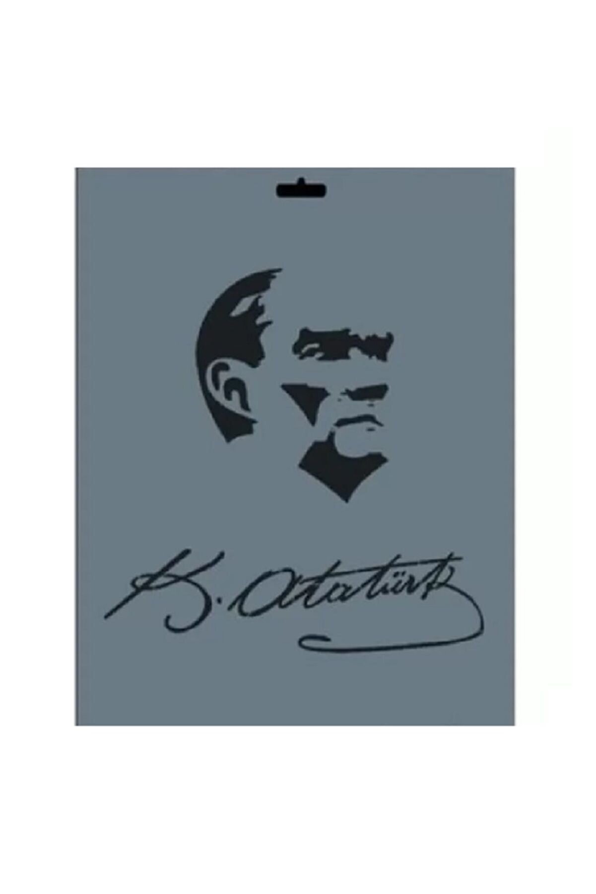 Ai̇rbrush Tattoo 2 Adet Bi̇rden Kemal Atatürk İmzası Ve Si̇lüeti̇ Stenci̇l Süsleme Kalıbı