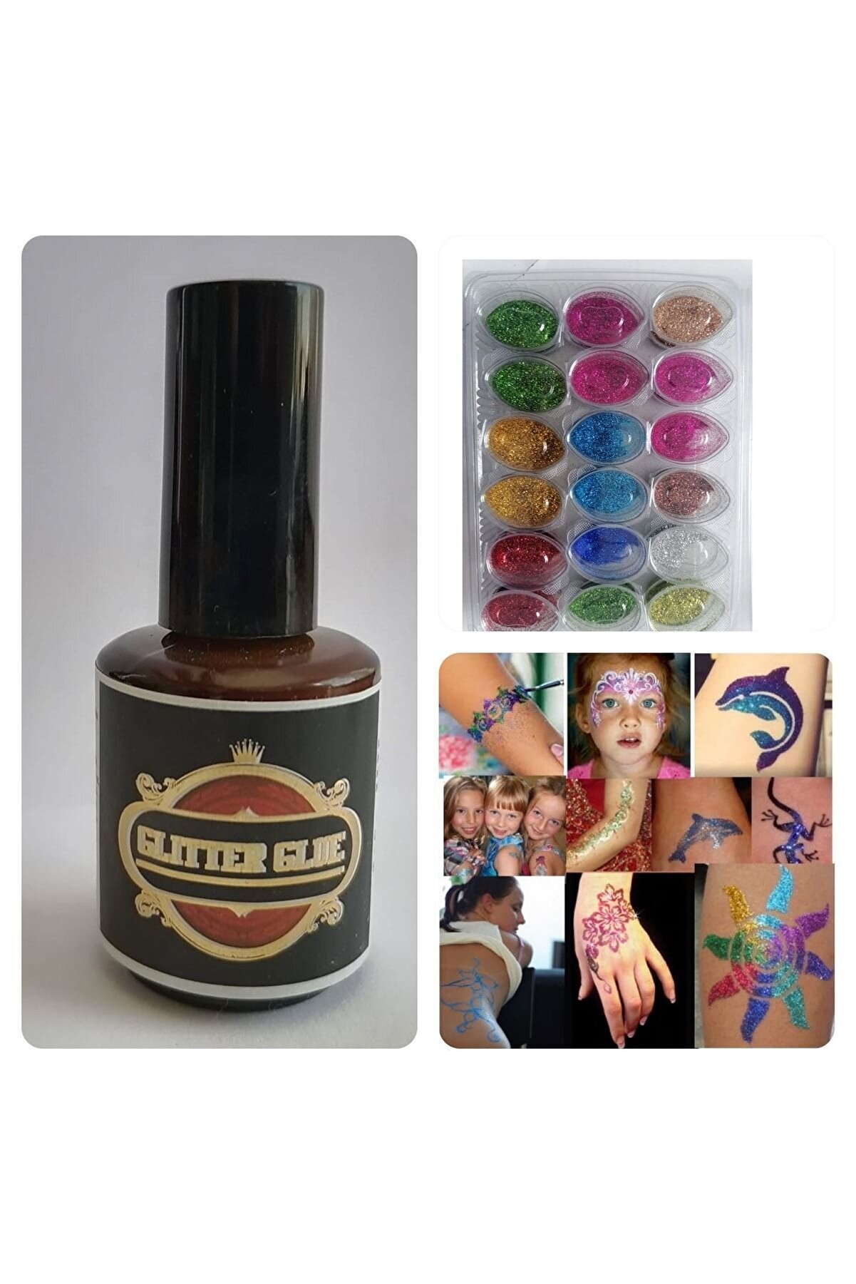 Enhavalı Si̇mli̇ Dövme Geçi̇ci̇ Tattoo Seti̇ 50 Adet Şablonlu