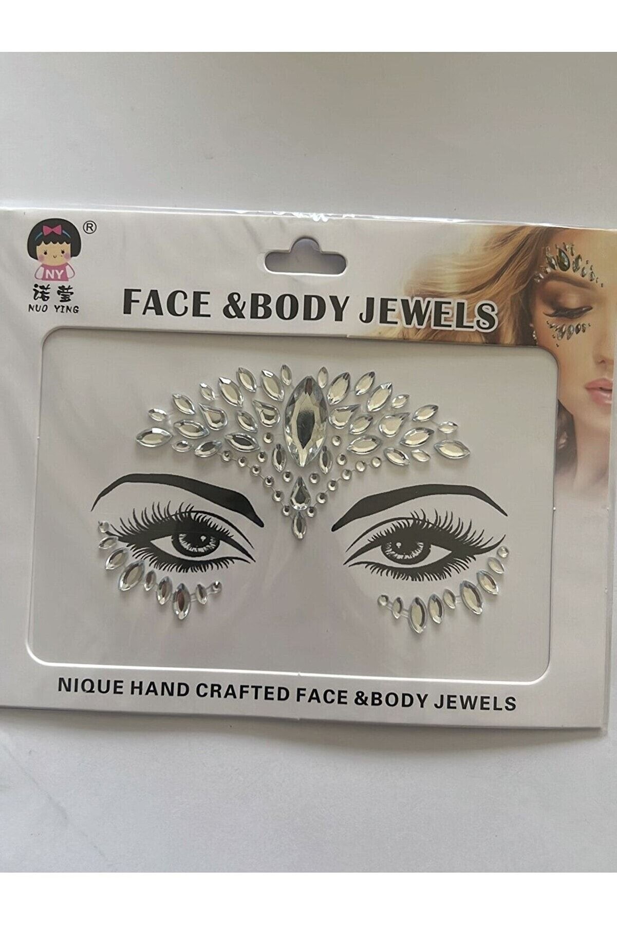 Ai̇rbrush Tattoo Face Gems Y&uuml;z S&uuml;sleme Taşı V&uuml;cut Kri̇stali̇ Model 15