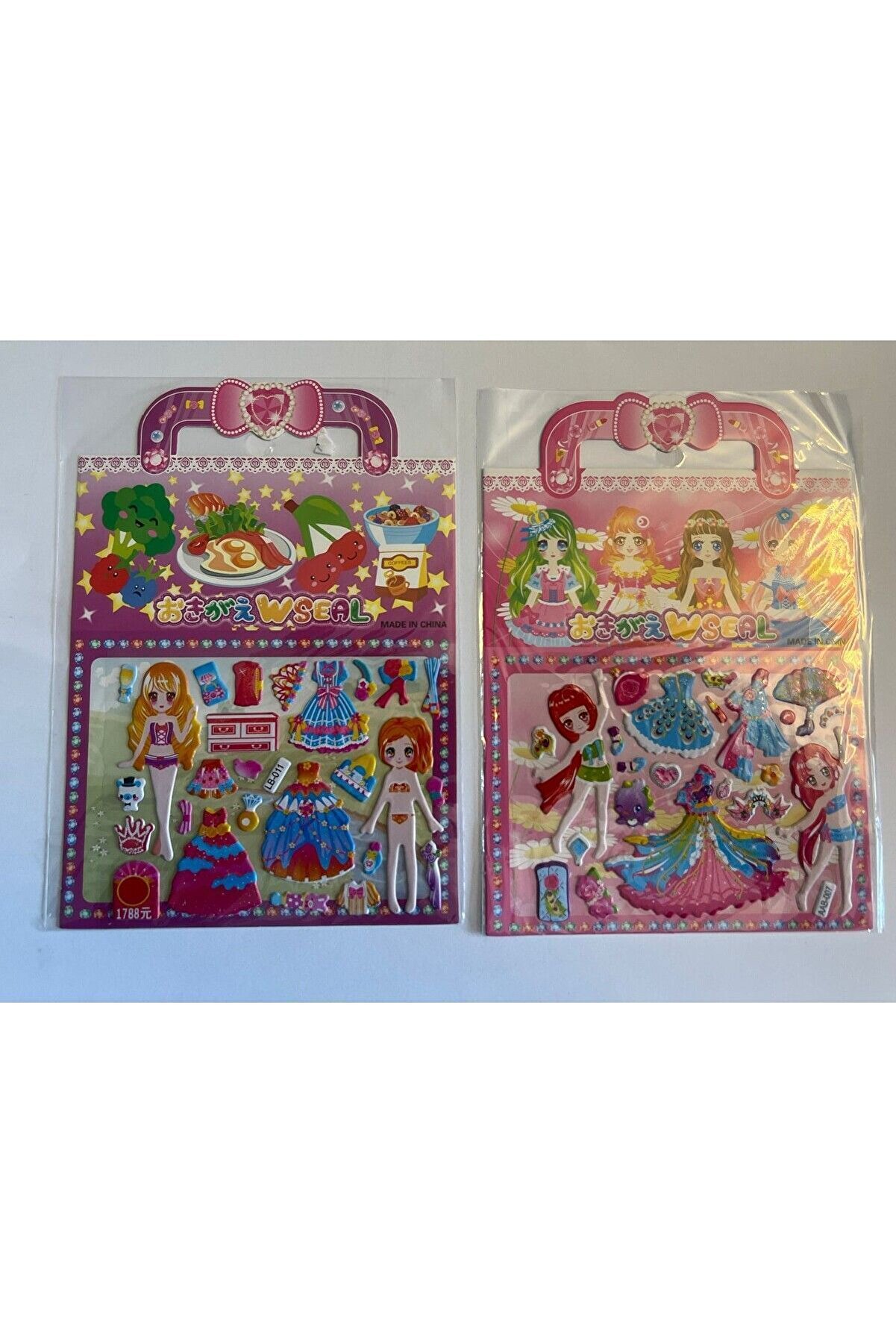 Ai̇rbrush Tattoo 2 Adet Prenses Gi̇ydi̇rme Kız Çocuk 3D Kabartmalı Sti̇cker Çıkartma Seti̇ Model 1