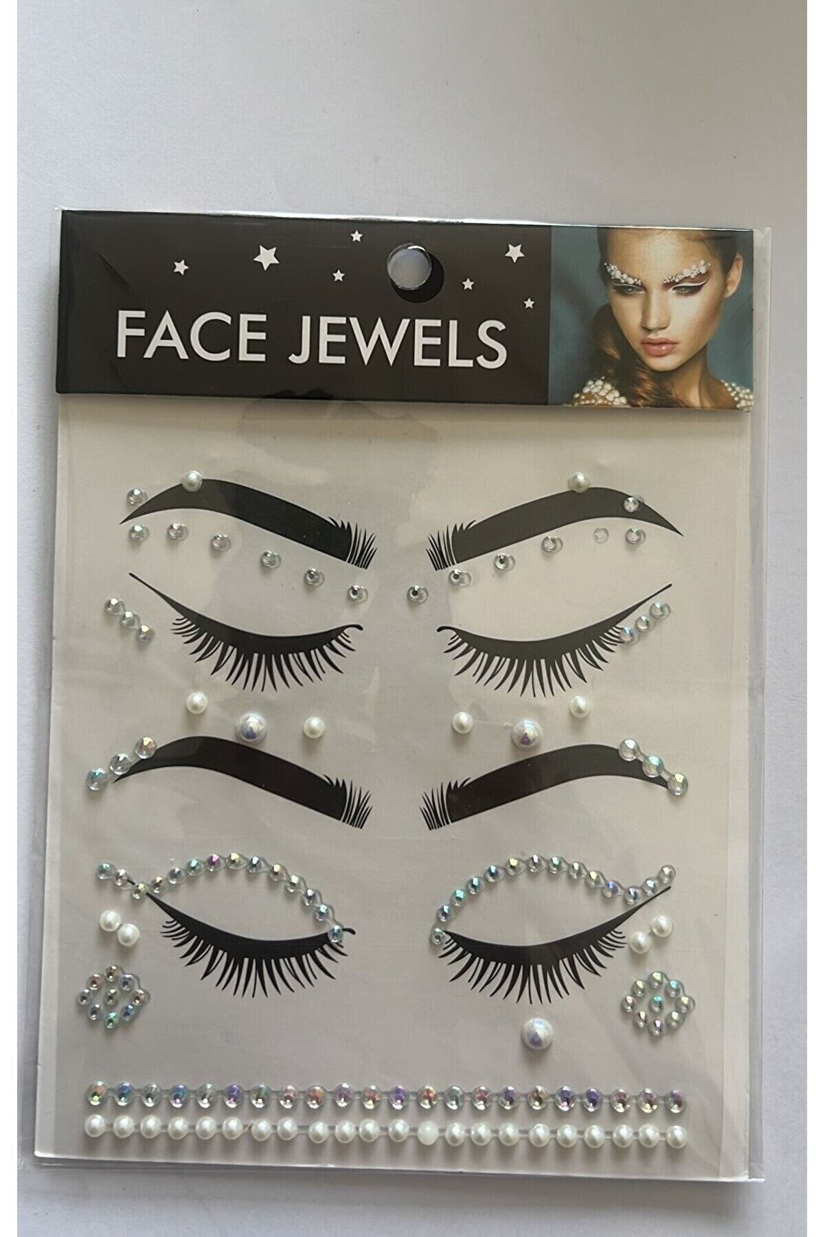 Ai̇rbrush Tattoo Face Gems Yüz Süsleme Taşı Vücut Kri̇stali̇ Model 19