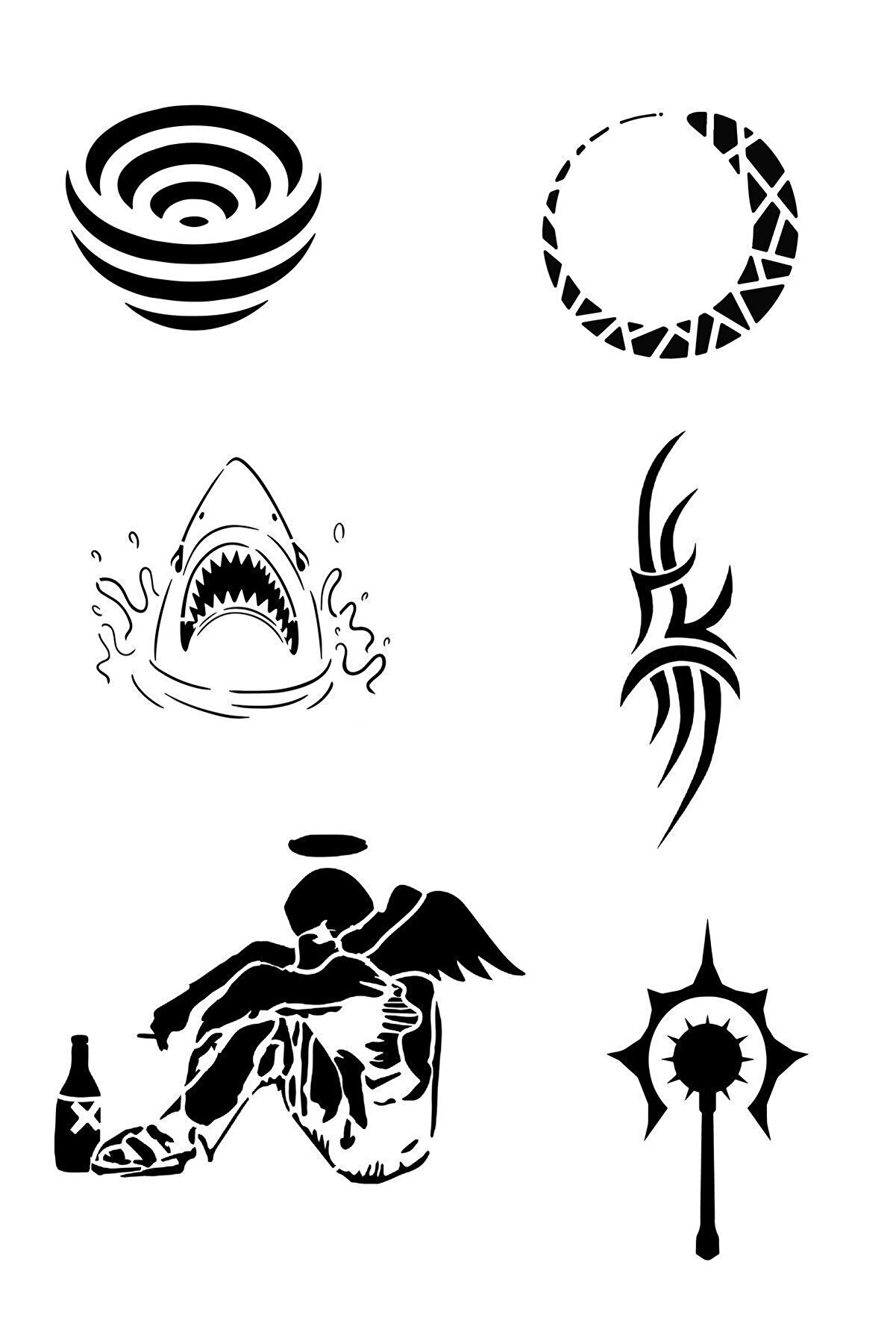 Ai̇rbrush Tattoo Efkar Ve Şeri̇t Hi̇nt Kınasıyla Geçi̇ci̇ Dövme Yapma Ki̇ti̇