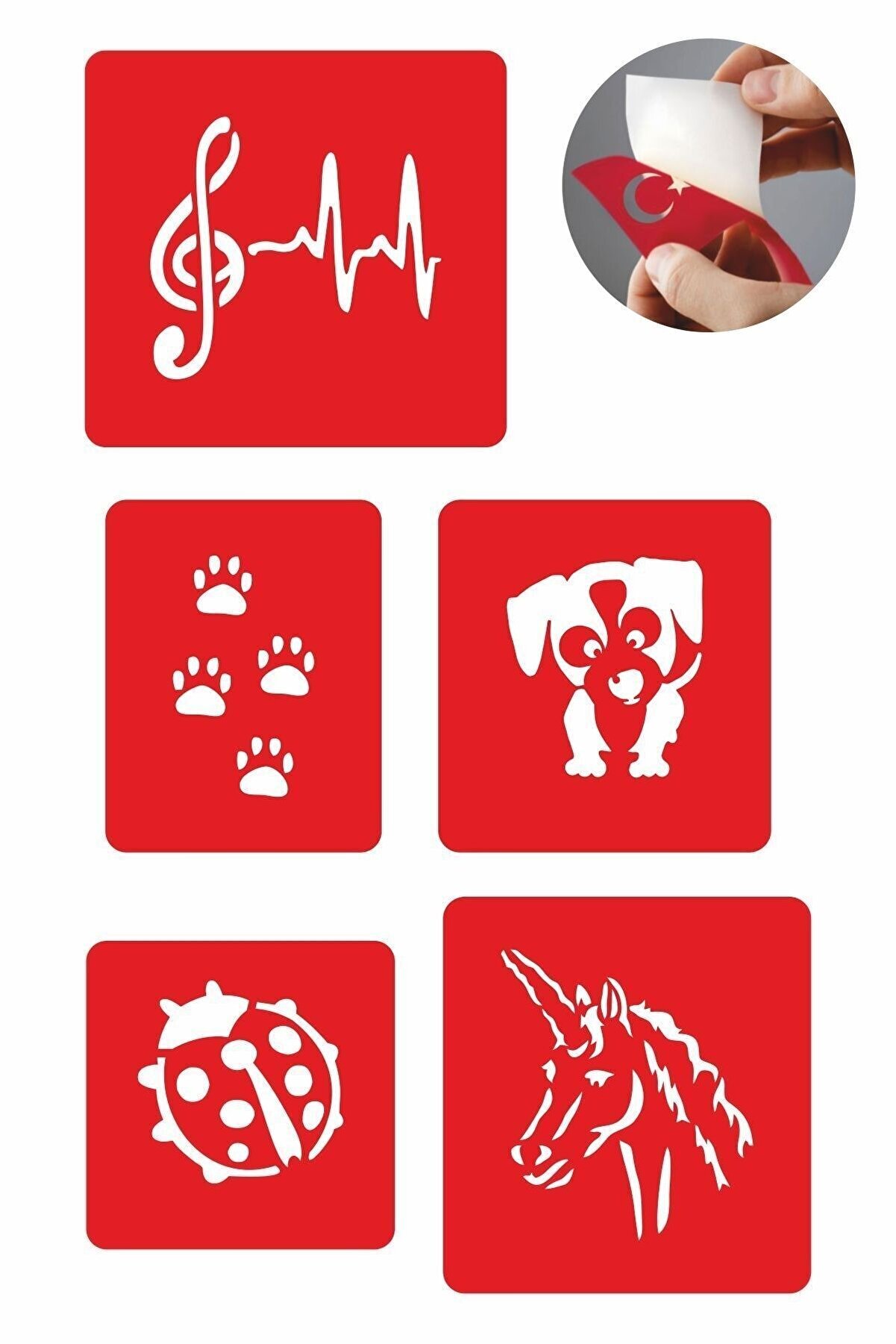 Ai̇rbrush Tattoo Dünya Sporları 5 Adet Geçi̇ci̇ Dövme Kına Şablonu