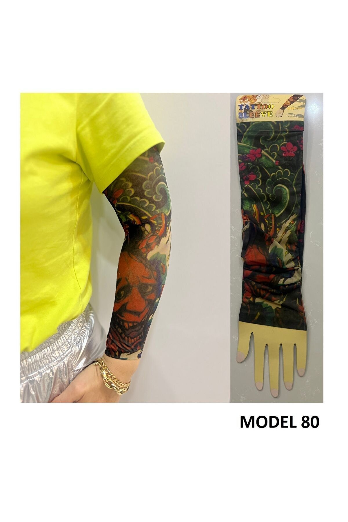 Ai̇rbrush Tattoo Kızlar Seri̇si̇ 3 Çi̇ft 6 Adet Gi̇yi̇lebi̇li̇r Dövme Sleeve Tattoo  Set27