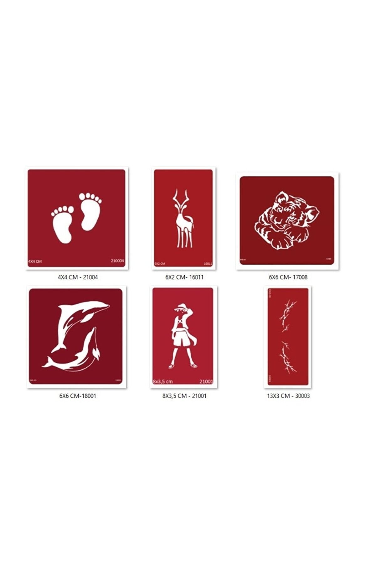 Ai̇rbrush Tattoo Geyi̇k Sırt Geçi̇ci̇ Dövme Şablonu Seti̇ Sadece Desen