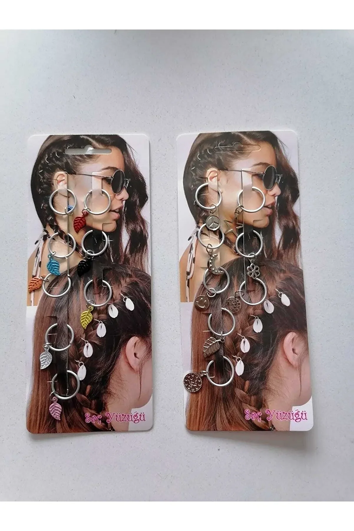 Ai̇rbrush Tattoo Saç Yüzüğü 2 Kartela 16 Adet Model4