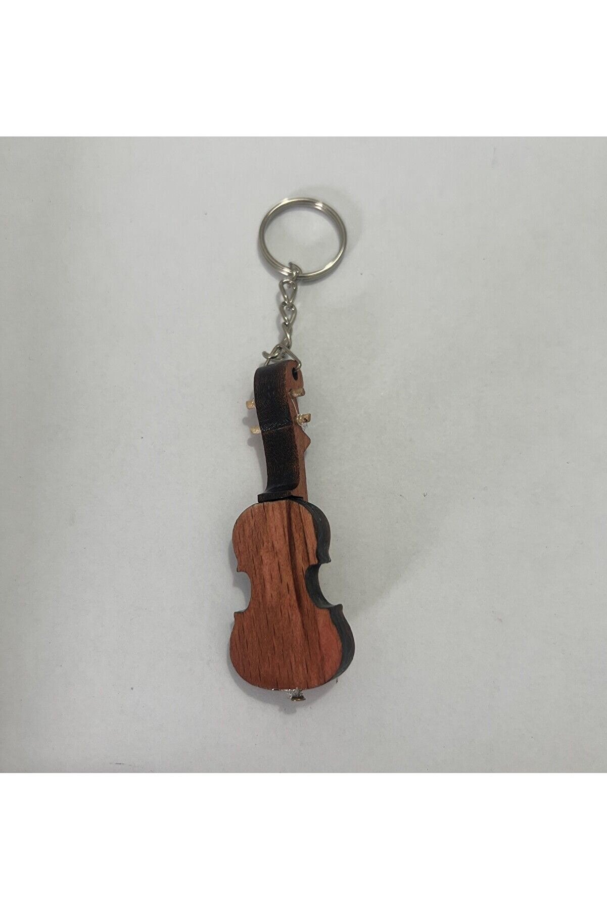 Ai̇rbrush Tattoo Keman Ahşap El Yapımı Mi̇nyat&uuml;r Anahtarlık M&uuml;zi̇k Aleti̇ Araba S&uuml;s&uuml;