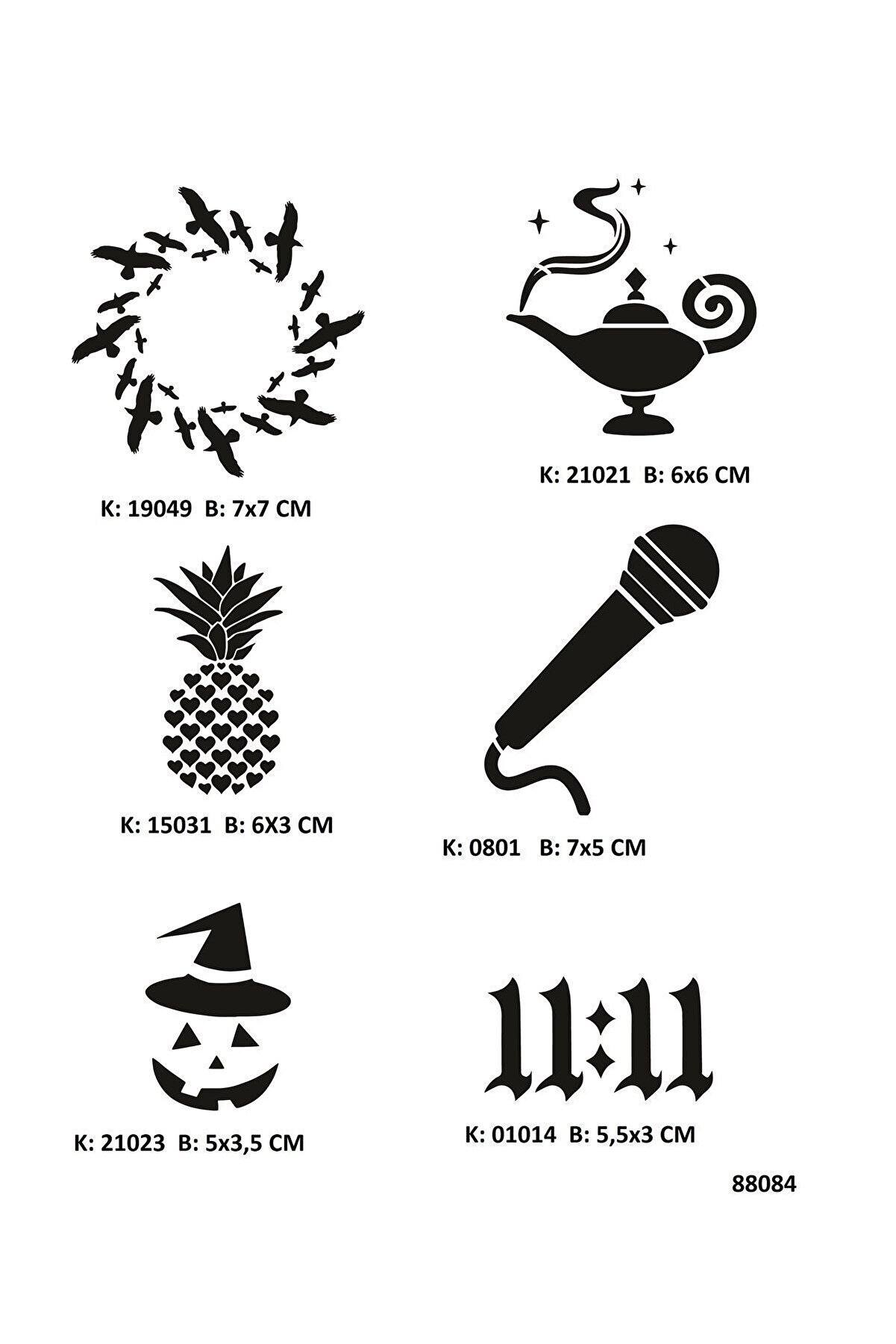 Ai̇rbrush Tattoo Hayalperest Geçi̇ci̇ Dövme Stenci̇l Seti̇ Spreysi̇z