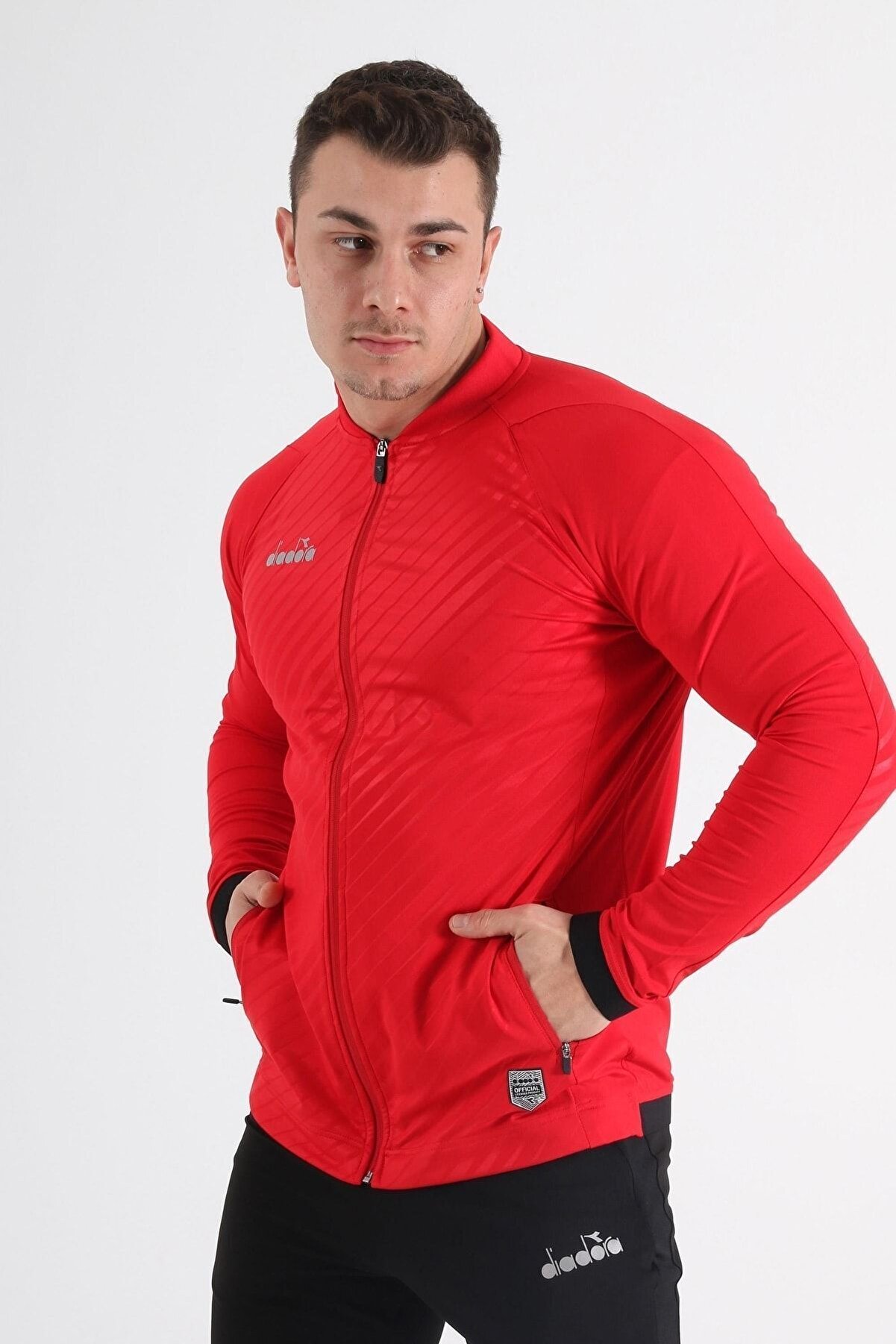 Di̇adora Eli̇te Kamp Eşofmanı Tek Üst Kırmızı