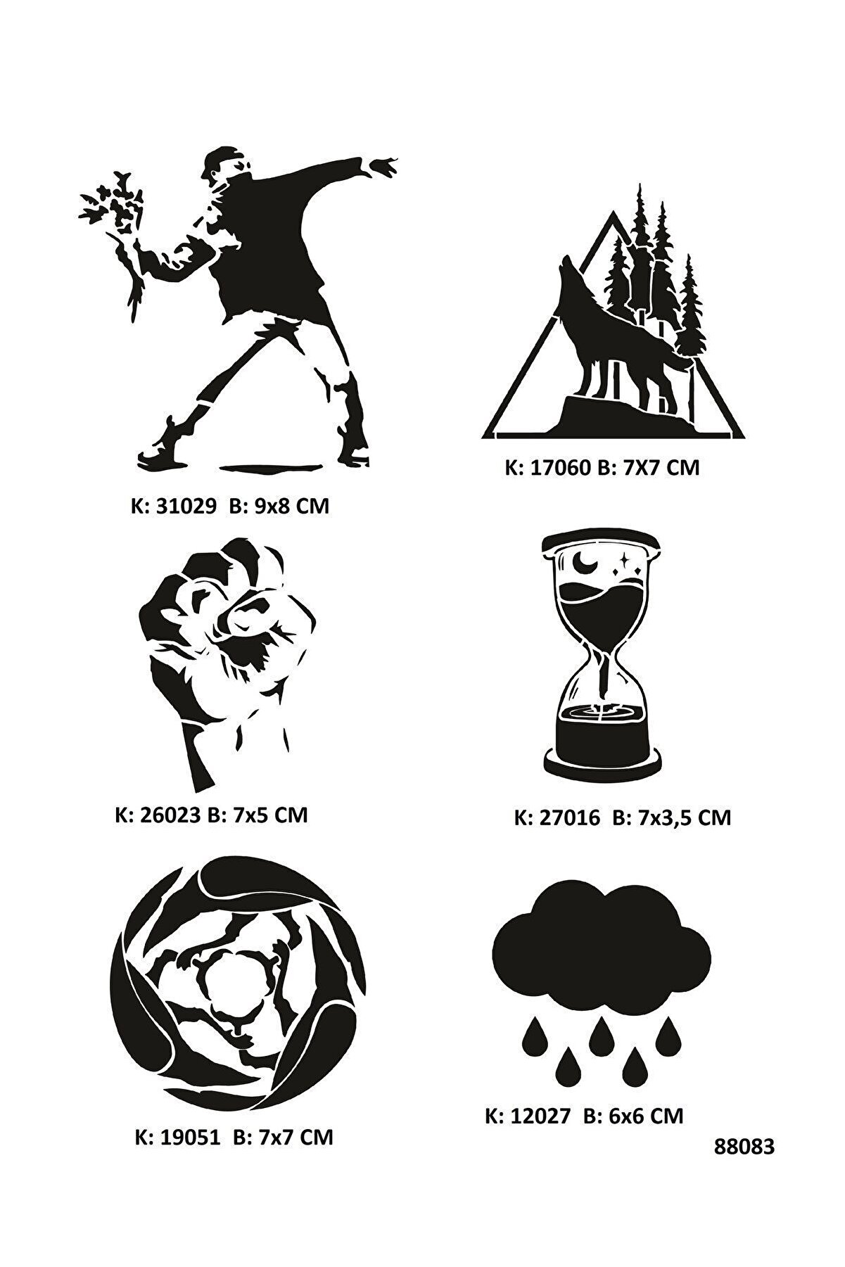 Ai̇rbrush Tattoo Di̇k Duruş Geçi̇ci̇ Dövme Stenci̇l Seti̇ Spreysi̇z