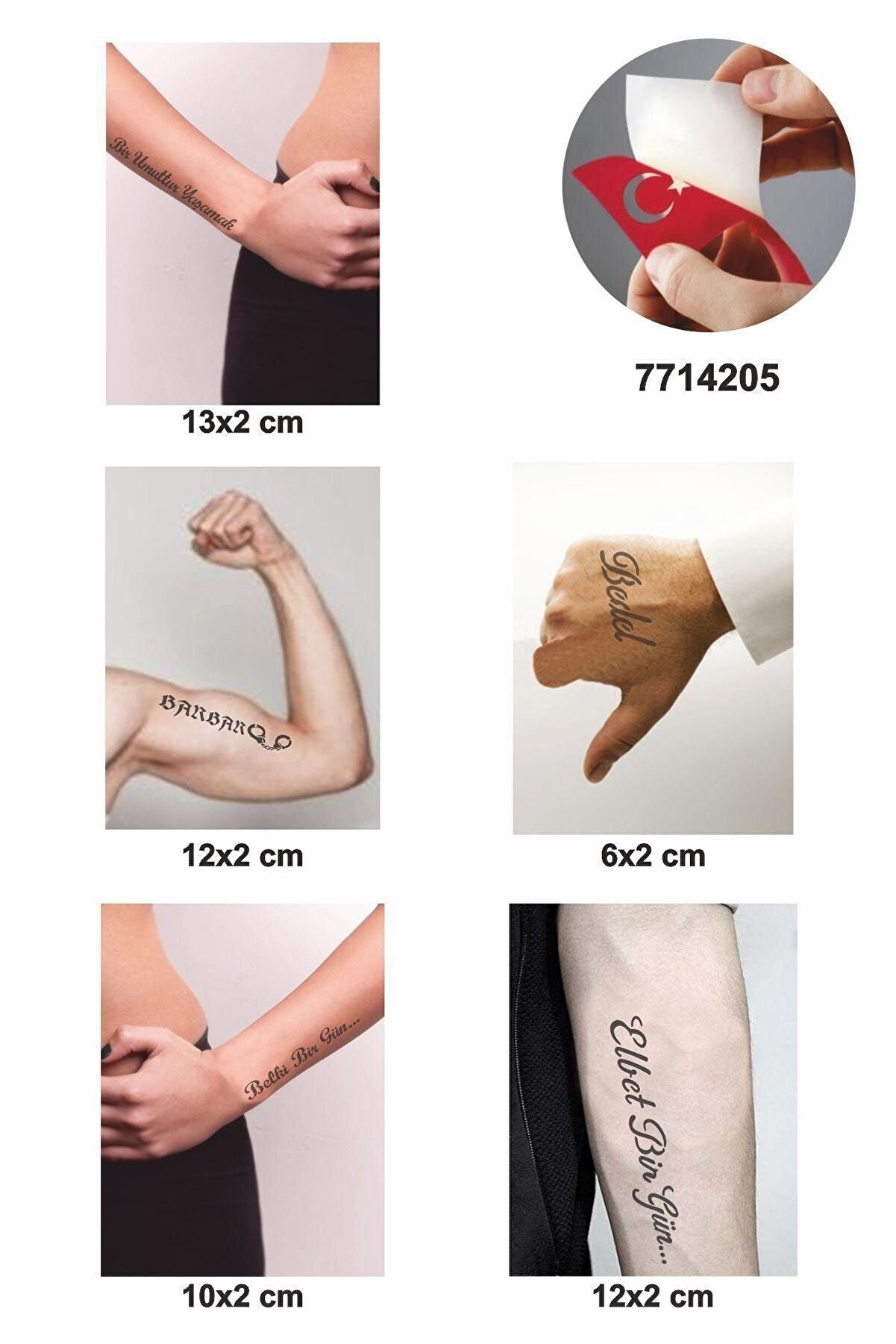 Ai̇rbrush Tattoo Barbar Bedel Ge&ccedil;i̇ci̇ D&ouml;vme I&ccedil;i̇n 5 Şablon
