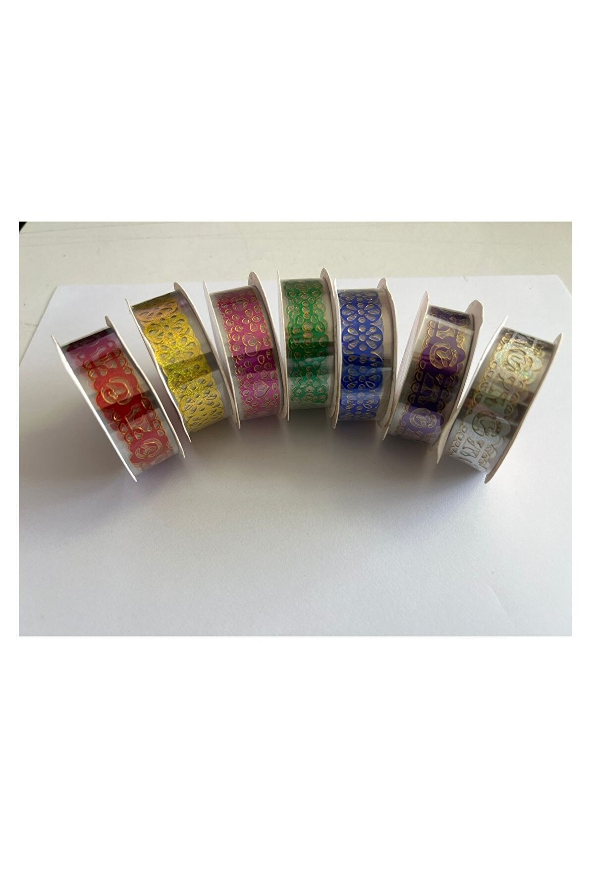 Ai̇rbrush Tattoo 7 Adet Bi̇rden Oyalı Bant Süsleme Dekor Bandı