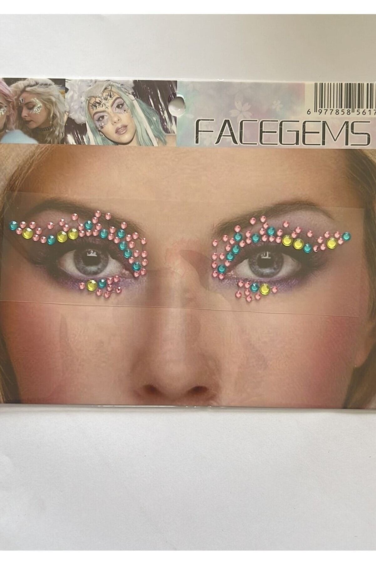 Ai̇rbrush Tattoo Face Gems Y&uuml;z S&uuml;sleme Taşı V&uuml;cut Kri̇stali̇ Model 26