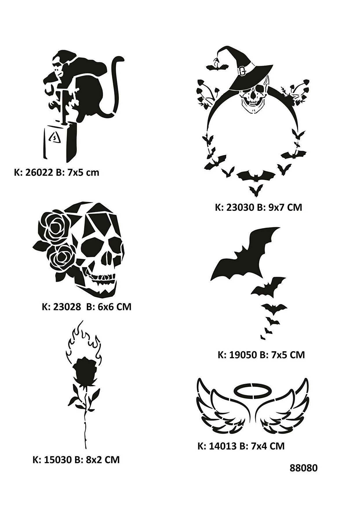 Ai̇rbrush Tattoo Sıradışı Hayatlar Geçi̇ci̇ Dövme Şablonları Seti̇ Spreysi̇z