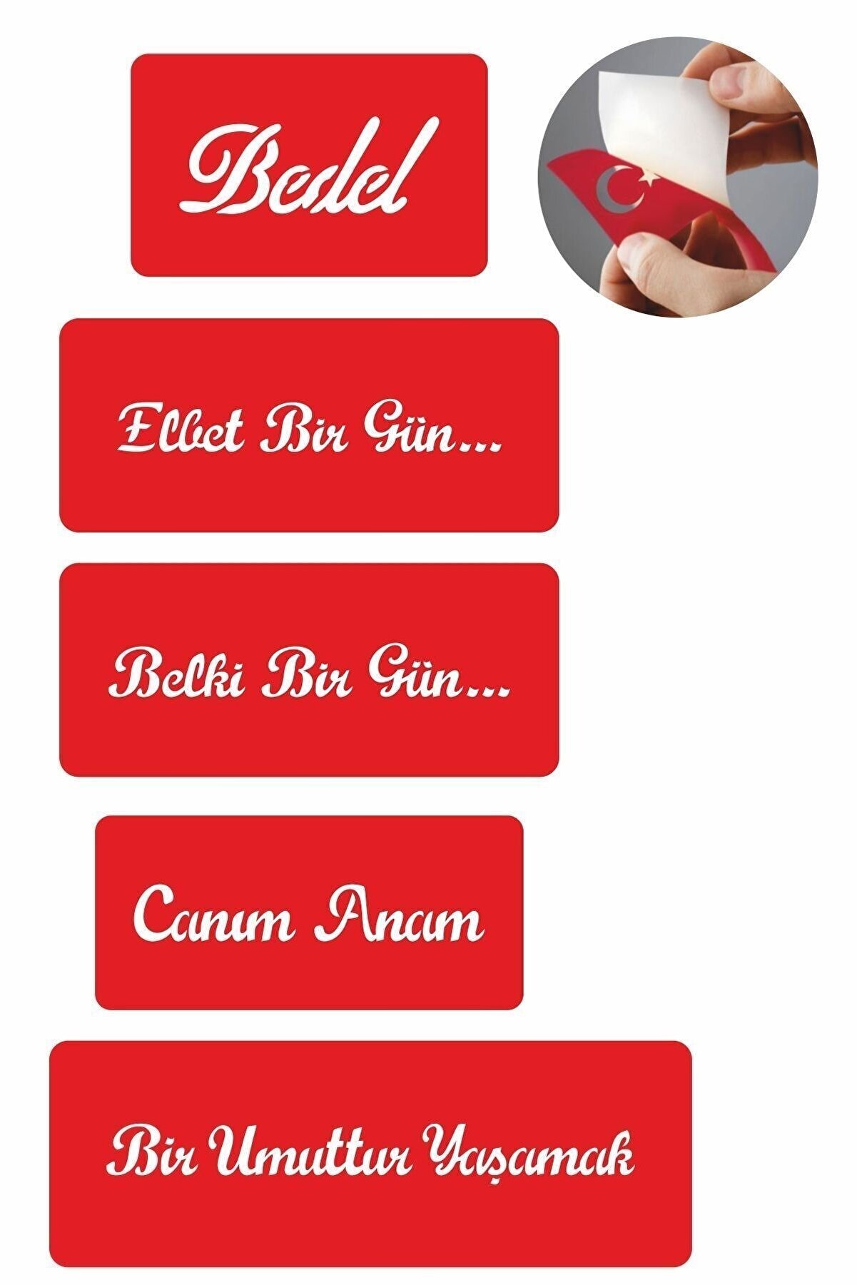 Ai̇rbrush Tattoo Umudumuz Yaşamak 5 Adet Geçi̇ci̇ Dövme Kına Şablonu