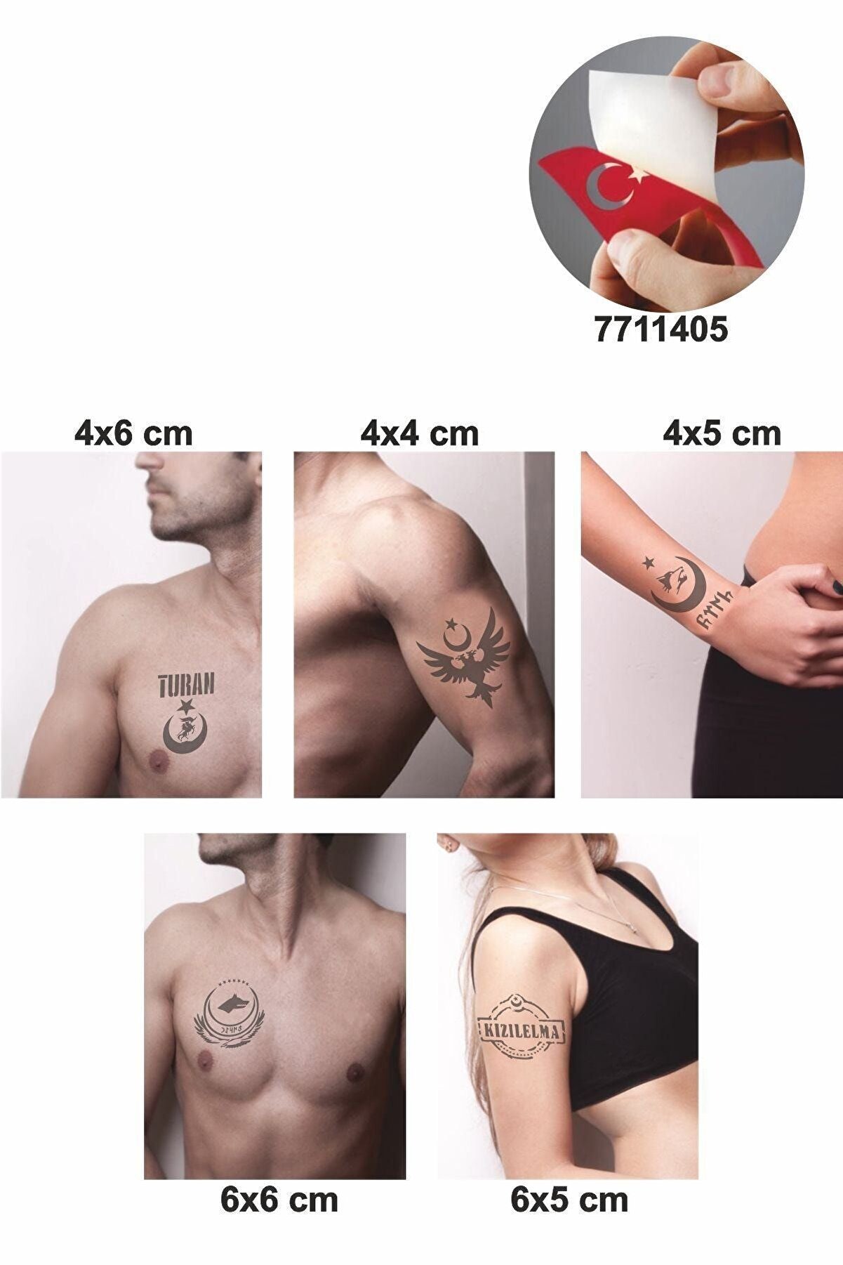 Ai̇rbrush Tattoo Türklük Modelleri̇ Dövme Şablonu Kına Deseni̇