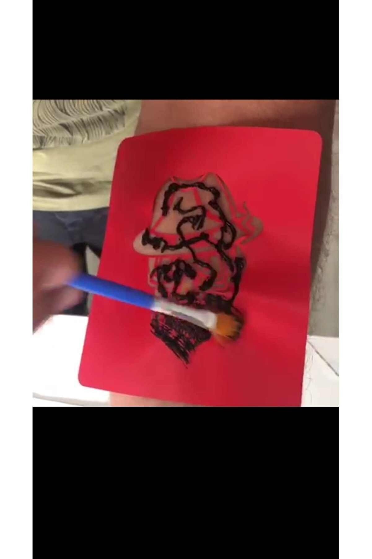 Ai̇rbrush Tattoo Mi̇ni̇k Papatyalar 5 Adet Geçi̇ci̇ Dövme Kına Şablonu