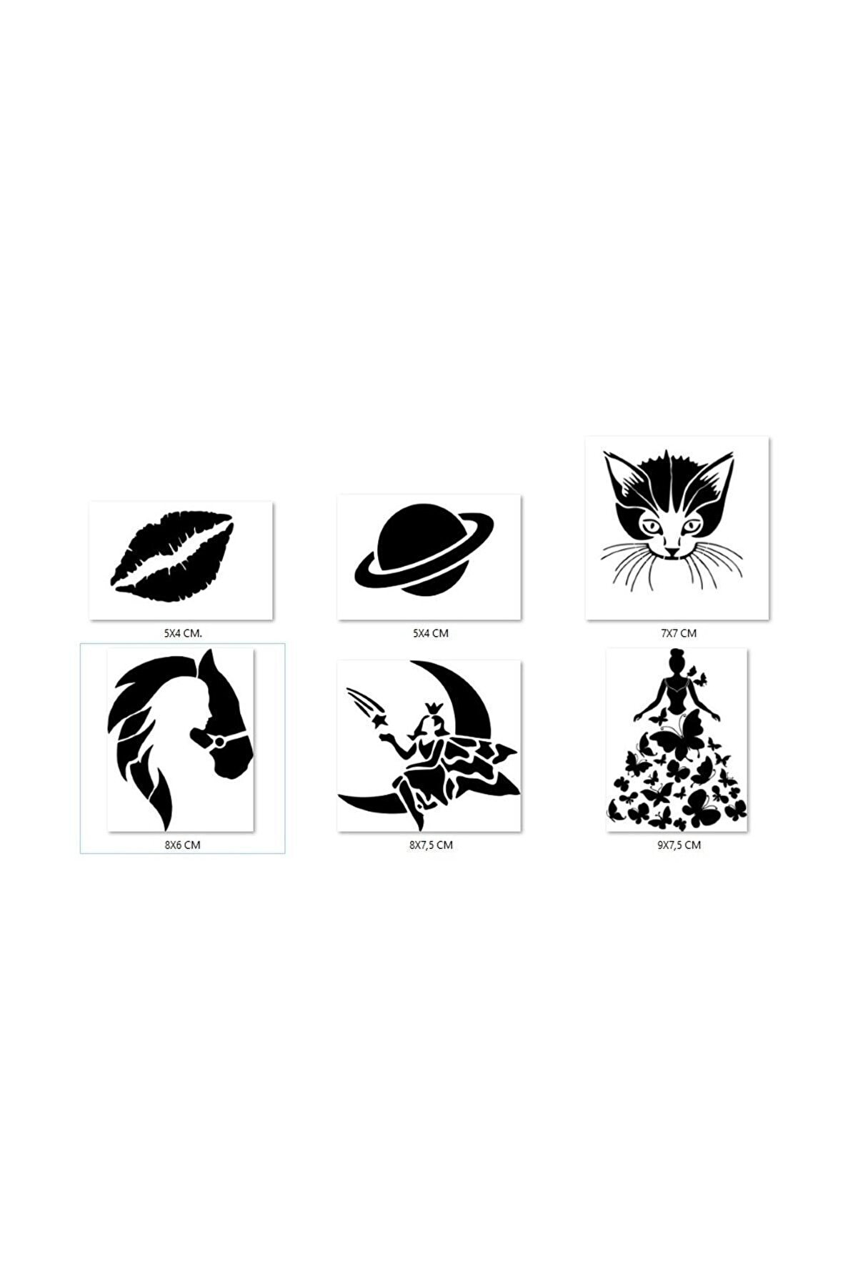 Ai̇rbrush Tattoo Rüya Modelleri̇ Geçi̇ci̇ Dövme Şablonu Seti̇ Sadece Desen