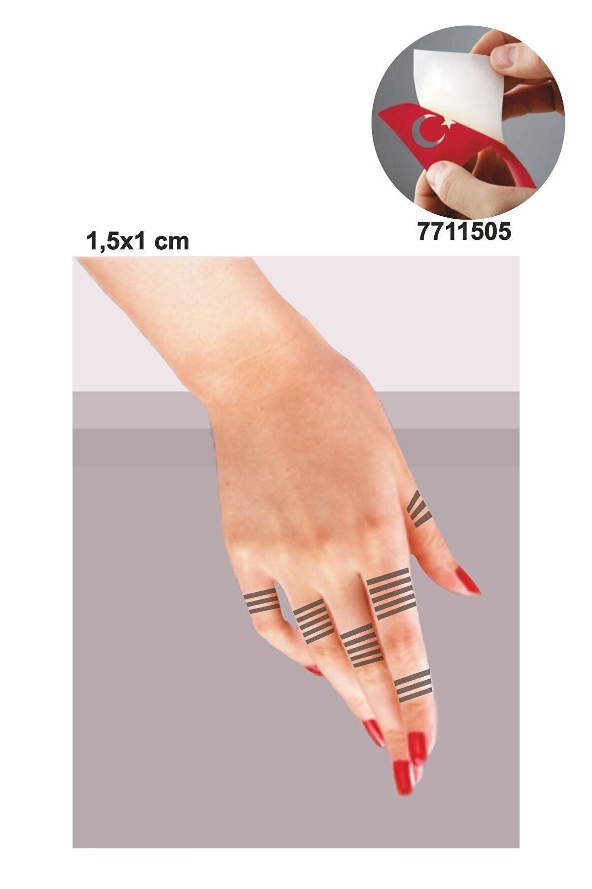 Ai̇rbrush Tattoo Parmak Içi̇n Çi̇zgi̇ Deseni̇ Geçi̇ci̇ Dövme Kına Şablonu