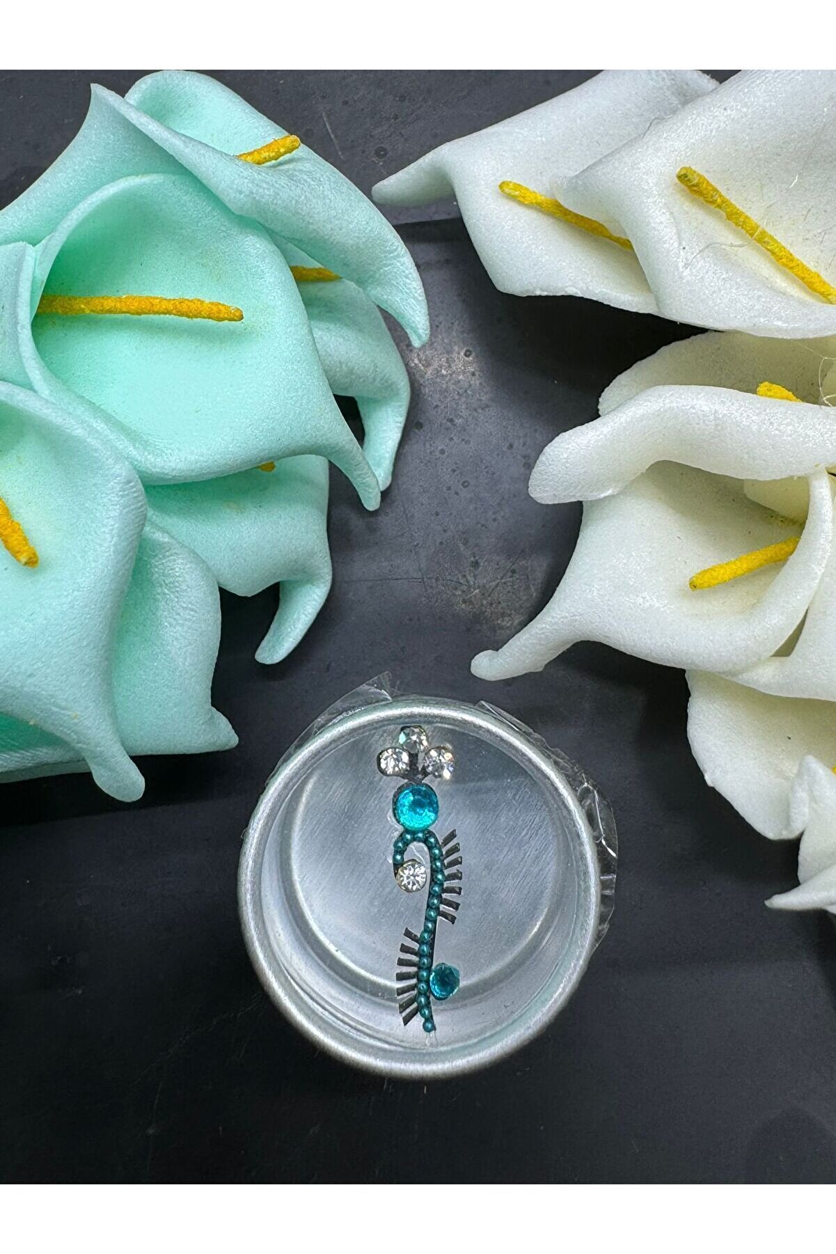 Ai̇rbrush Tattoo Y&uuml;z Taşı Face Gems Yapışkan Burun Parmak Hızma Model33