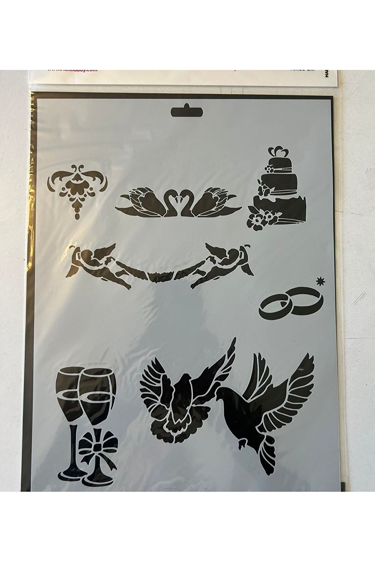 Ai̇rbrush Tattoo Kuşlar Plasti̇k Baskı Süsleme Kalıpları Stenci̇l Şablon