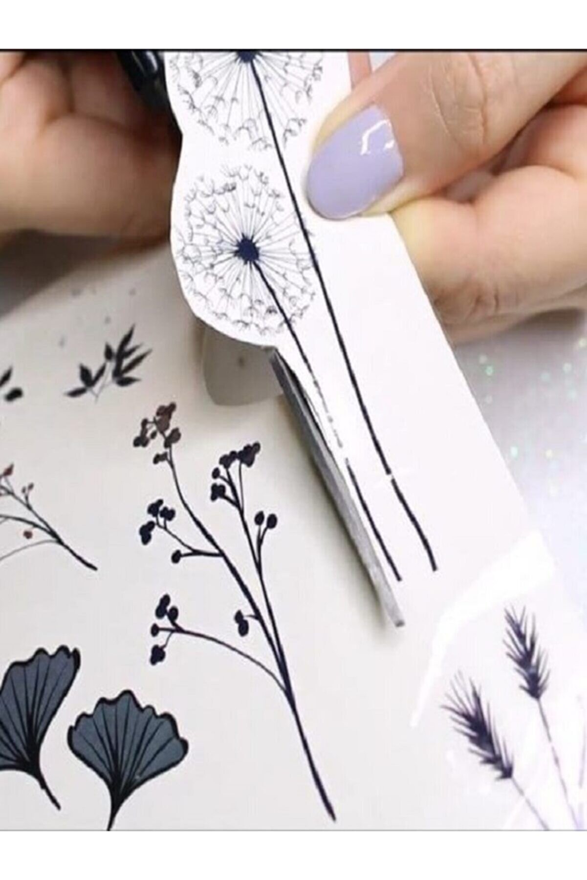 Ai̇rbrush Tattoo Kuş 12 Adet Bi̇rden Yapıştırma Ge&ccedil;i̇ci̇ D&ouml;vme Yapma Seti̇