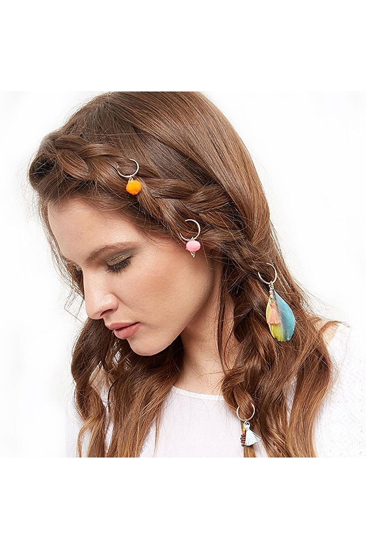 Ai̇rbrush Tattoo Saç Yüzüğü 2 Kartela 16 Adet Model6