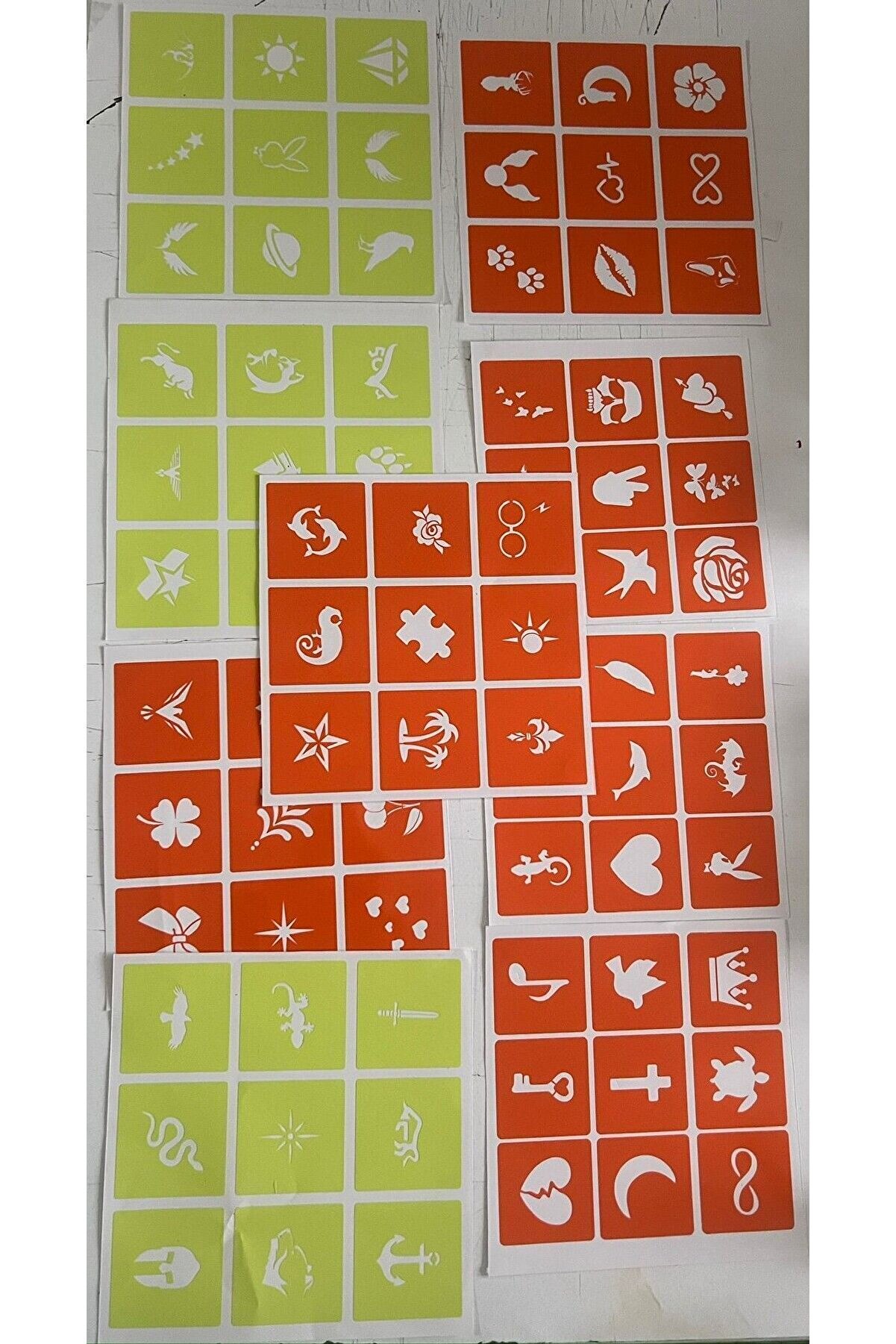 Ai̇rbrush Tattoo Si̇mli̇ Dövme Gli̇tter Tattoo Ki̇t 10 Tüp Si̇m 100 Şablon Hedi̇yeli̇ Mega Paket