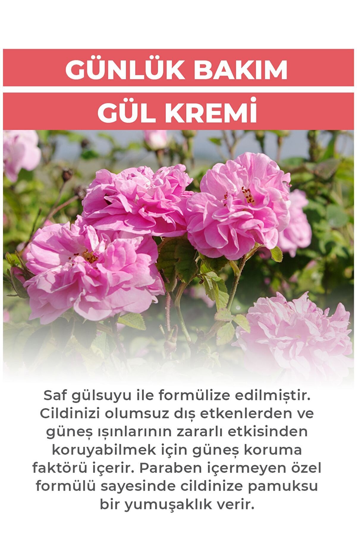 Nemlendi̇ri̇ci̇ Gündüz Gül Kremi̇ 45 Ml - Spf20 Koruma