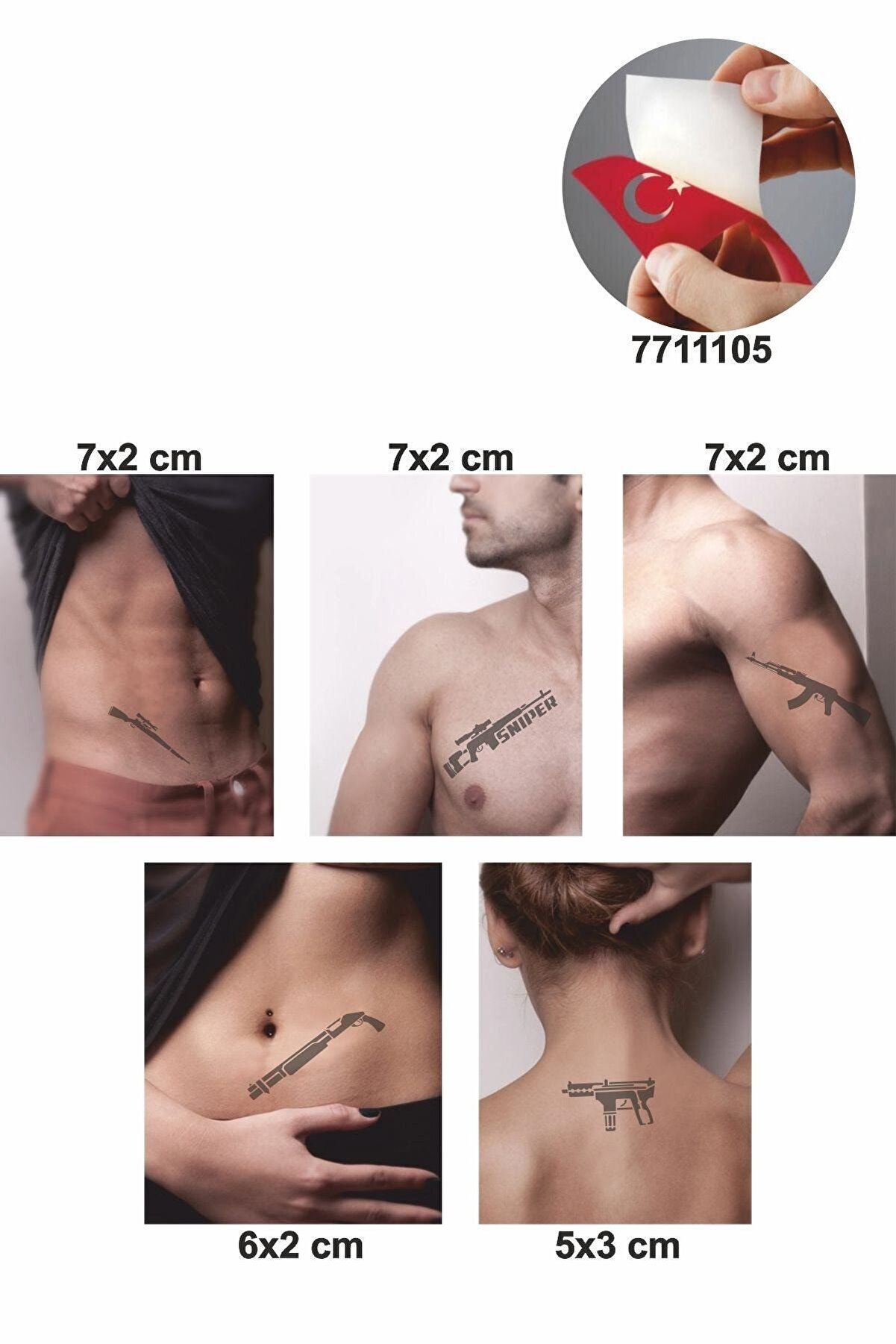 Ai̇rbrush Tattoo Si̇lah Modelleri̇ Dövme Şablonu Kına Deseni̇