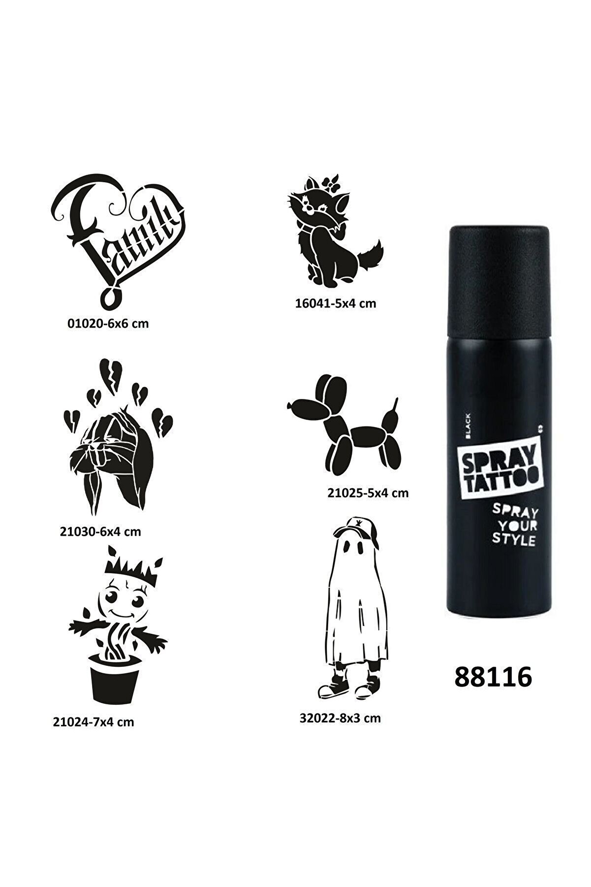 Ai̇rbrush Tattoo &Ccedil;ocuksu Modeller Spray Tattoo Ge&ccedil;i̇ci̇ D&ouml;vme Yapma Seti̇ Sprey D&ouml;vme Ki̇ti̇