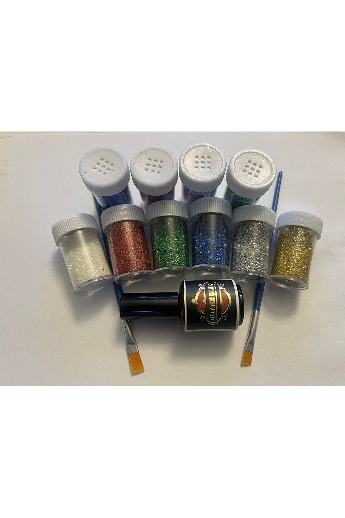 Ai̇rbrush Tattoo Si̇mli̇ Dövme Gli̇tter Tattoo Ki̇t 10 Tüp Si̇m 100 Şablon Hedi̇yeli̇ Mega Paket