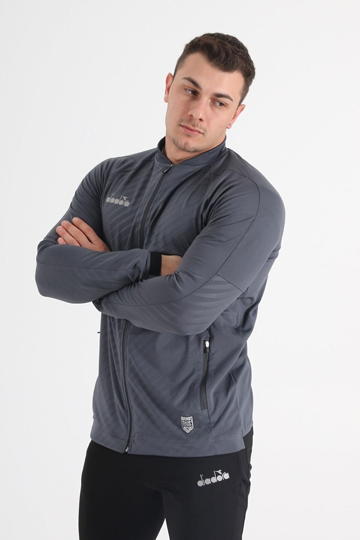 Di̇adora Eli̇te Kamp Eşofmanı Tek Üst Antrasi̇t